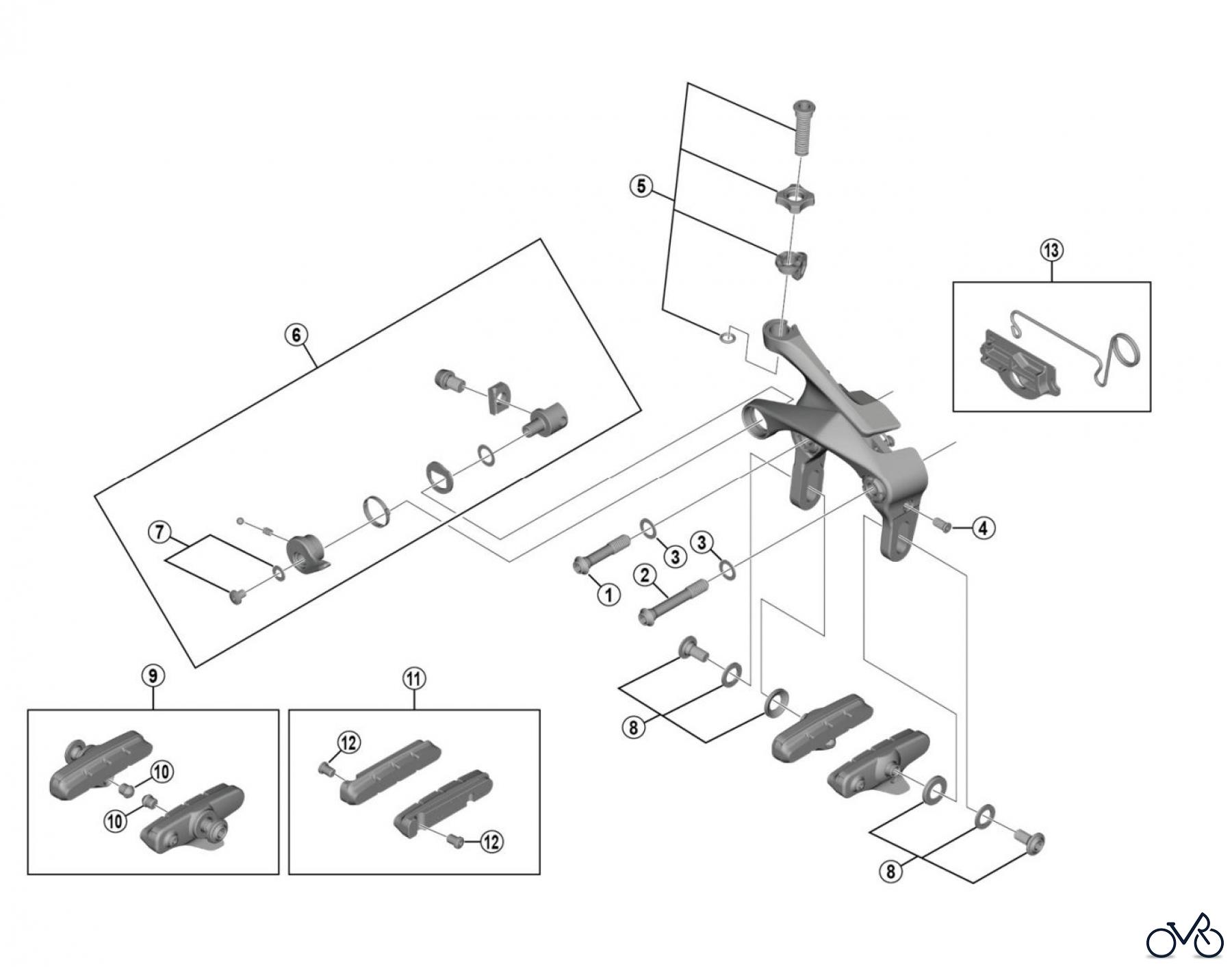  Shimano BR Brake - Bremse BR-R8010-RS ULTEGRA Caliper Brake