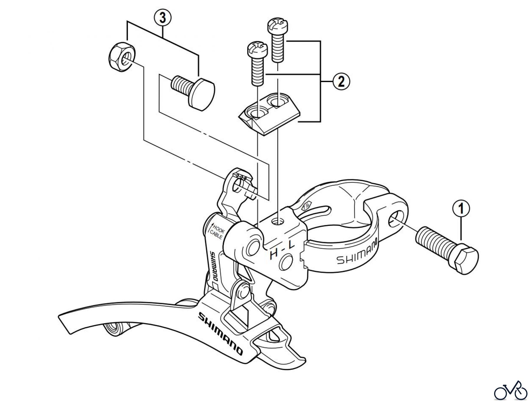 Shimano FD Front Derailleur - Umwerfer FD-A050 SHIMANO Front Derailleur