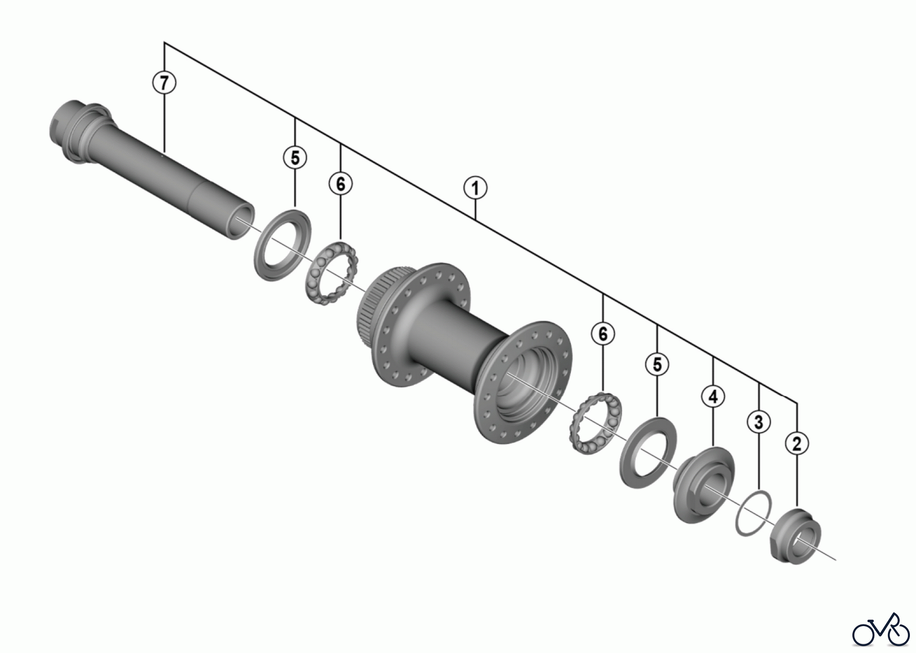 Shimano HB Hub - Vordere Nabe HB-R7070 SHIMANO 105 Front Hub