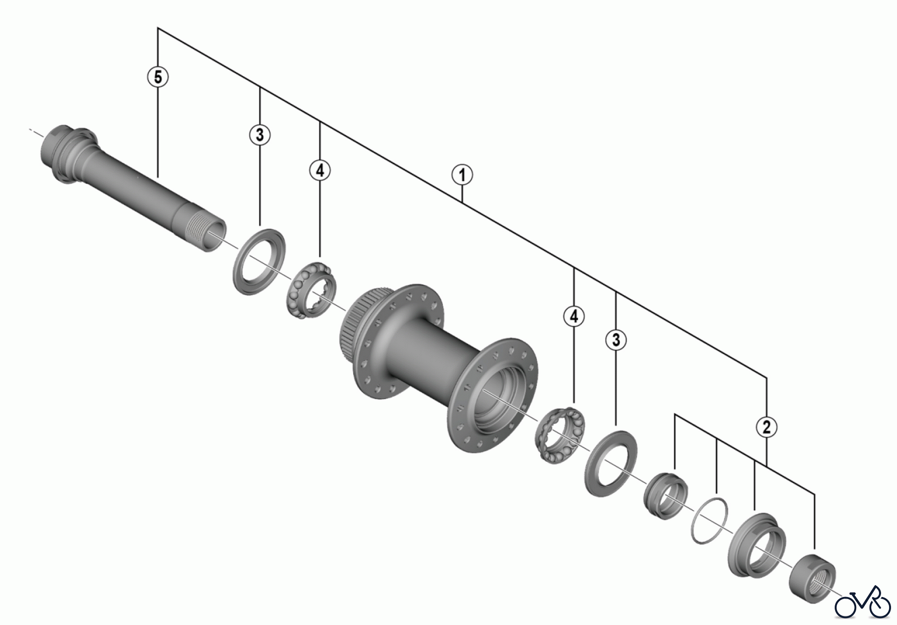 Shimano HB Hub - Vordere Nabe HB-RS770 SHIMANO Vorderradnabe