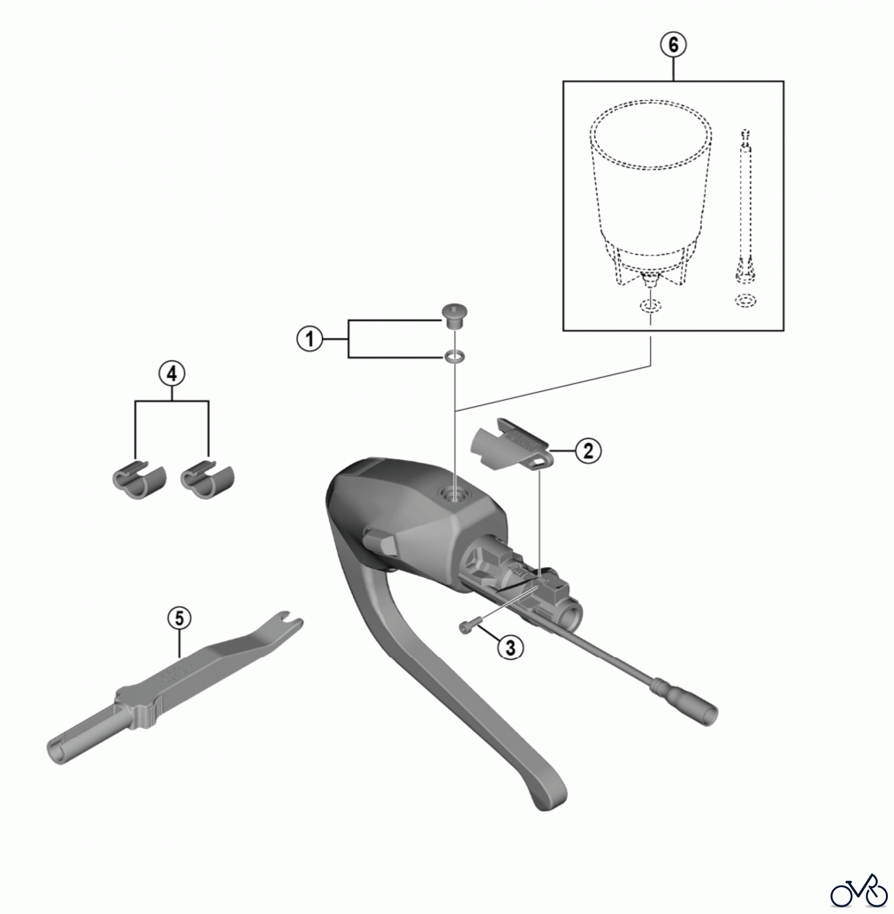 Shimano ST Rapidfire- Schaltbremshebel ST-R9180 DURA-ACE Dual Control Lever (For Disc Brake)