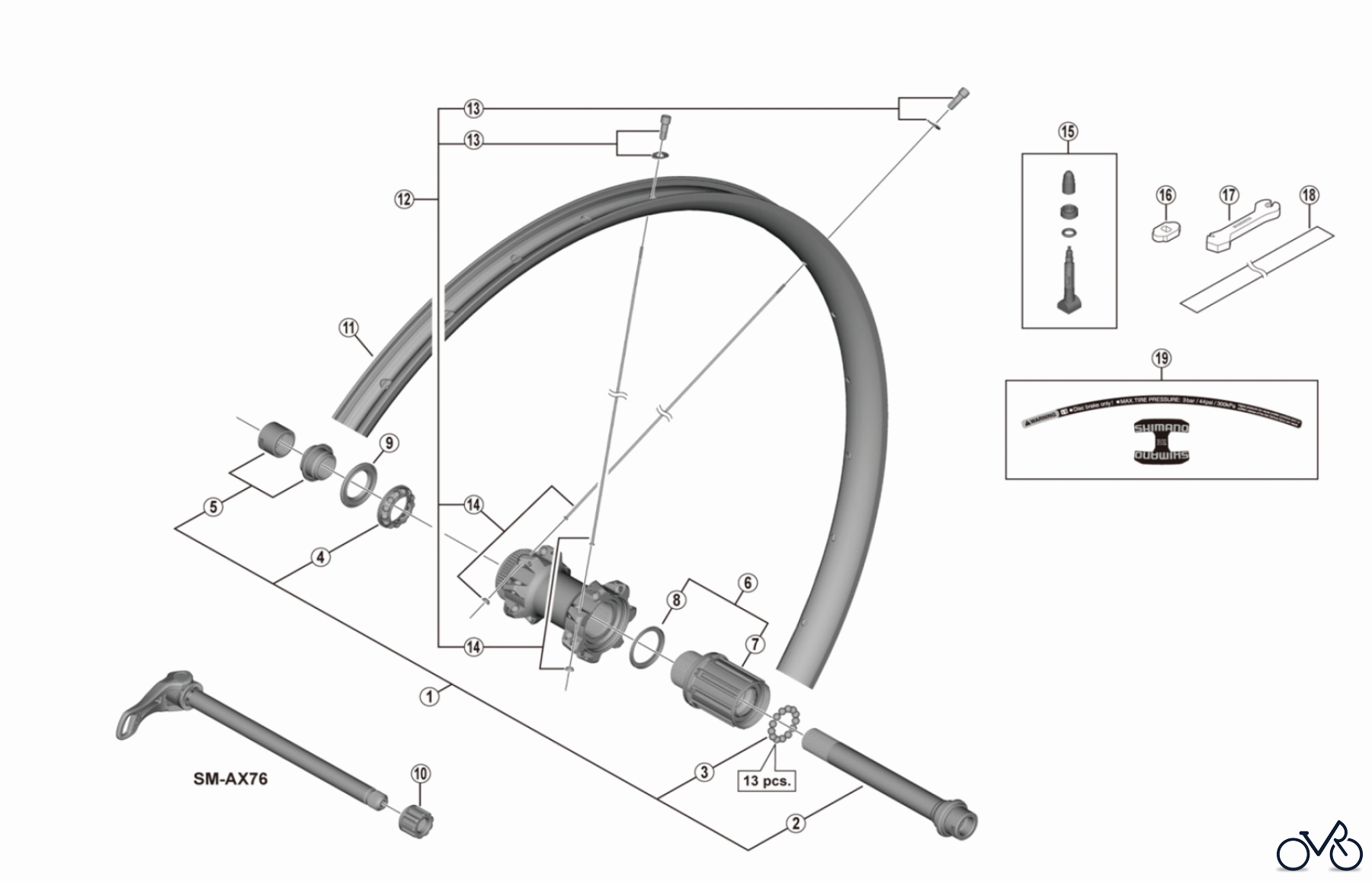  Shimano WH Wheels - Laufräder WH-M8020-TL-R12-275  DEORE XT Rear Wheel (8/9/10/MTB 11-speed)