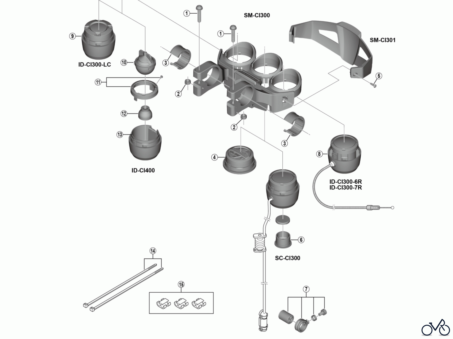  Shimano SC Speed Calculator - Fahrrad-Tacho E-Bike SC-CI300 (4225A) CI-DECK ID-CI300/CI400 SM-CI300/CI301