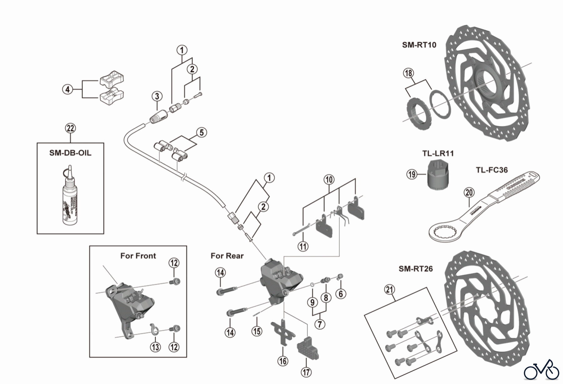  Shimano BR Brake - Bremse BR-UR300 Disc Brake