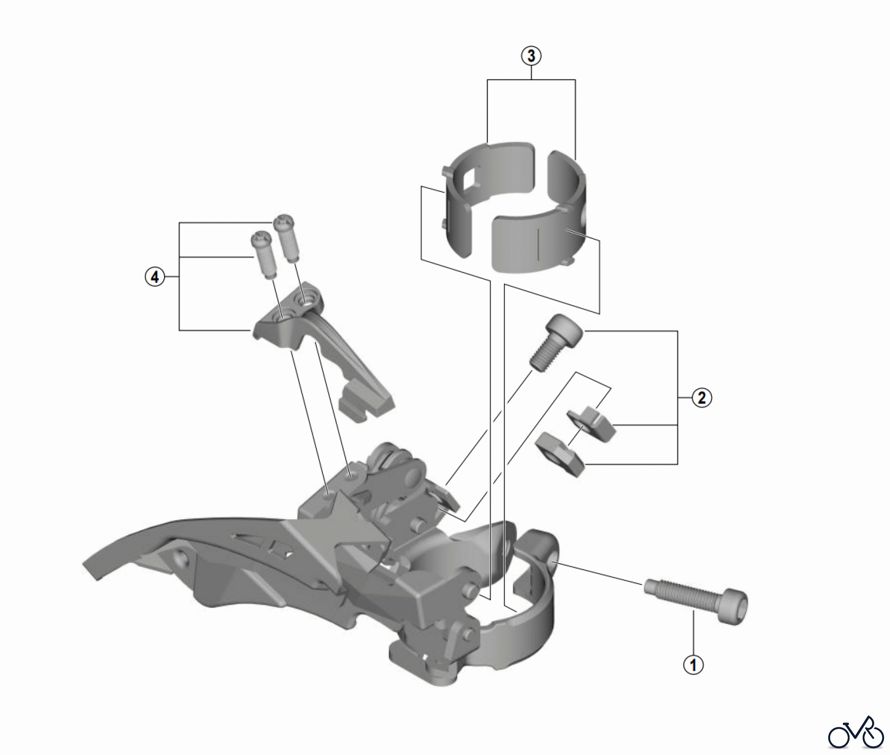  Shimano FD Front Derailleur - Umwerfer FD-TY710  TOURNEY Front Derailleur