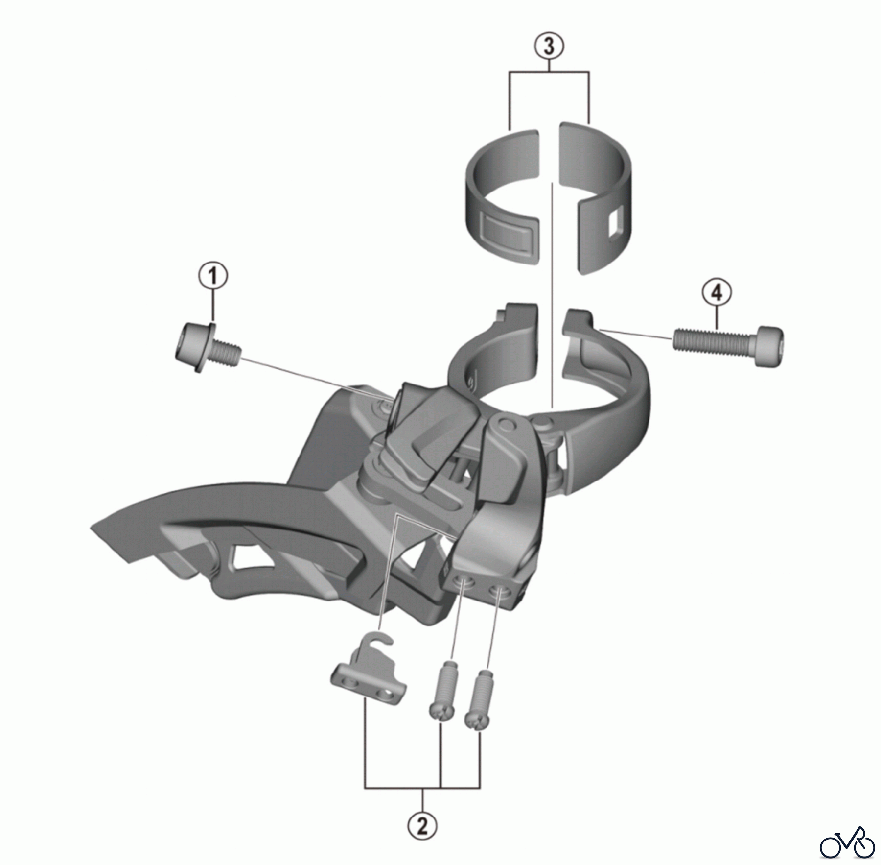  Shimano FD Front Derailleur - Umwerfer FD-M4000-M  ALIVIO SIDE SWING Front Derailleur
