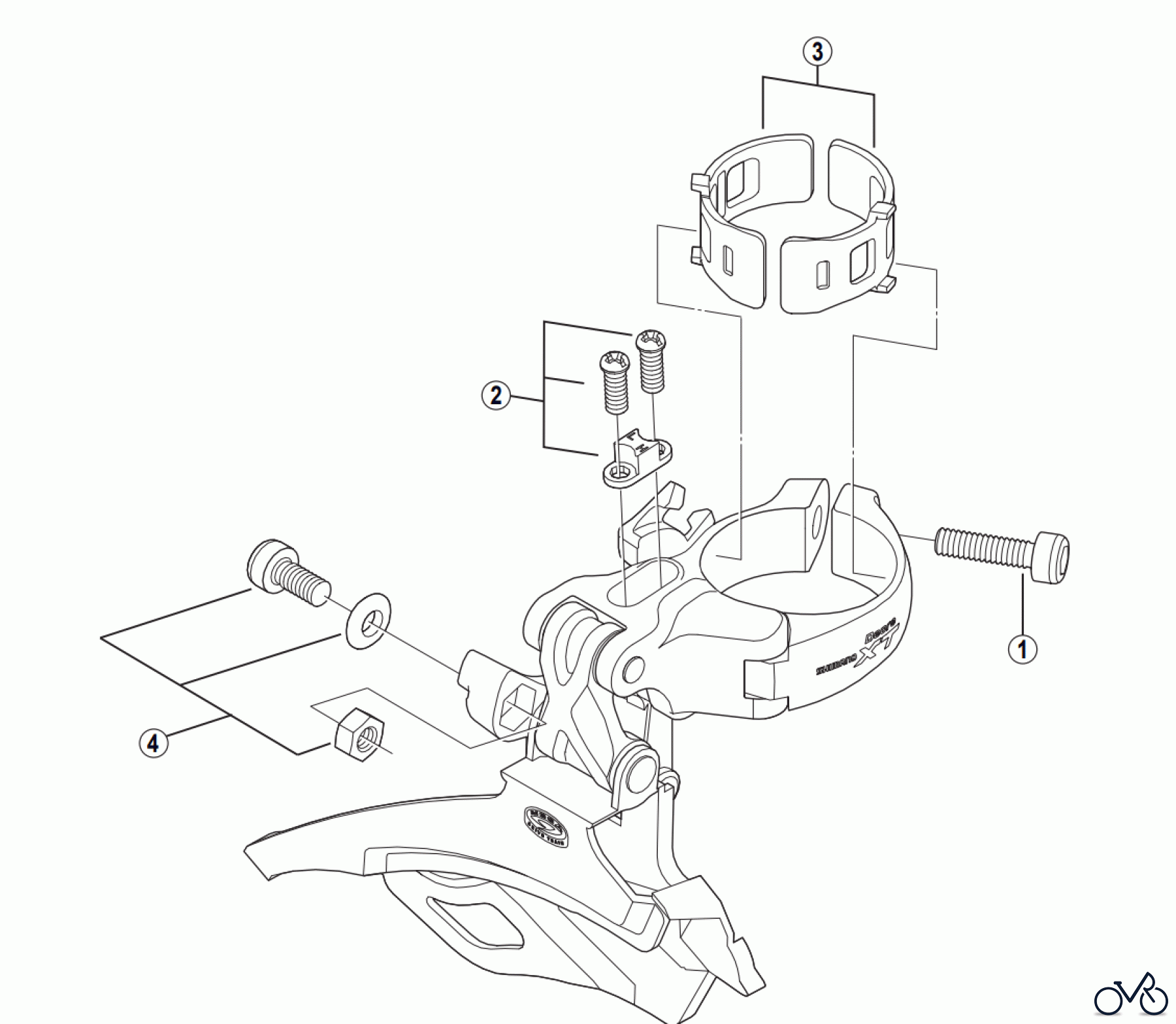 Shimano FD Front Derailleur - Umwerfer FD-M773 DEORE XT Front Derailleur