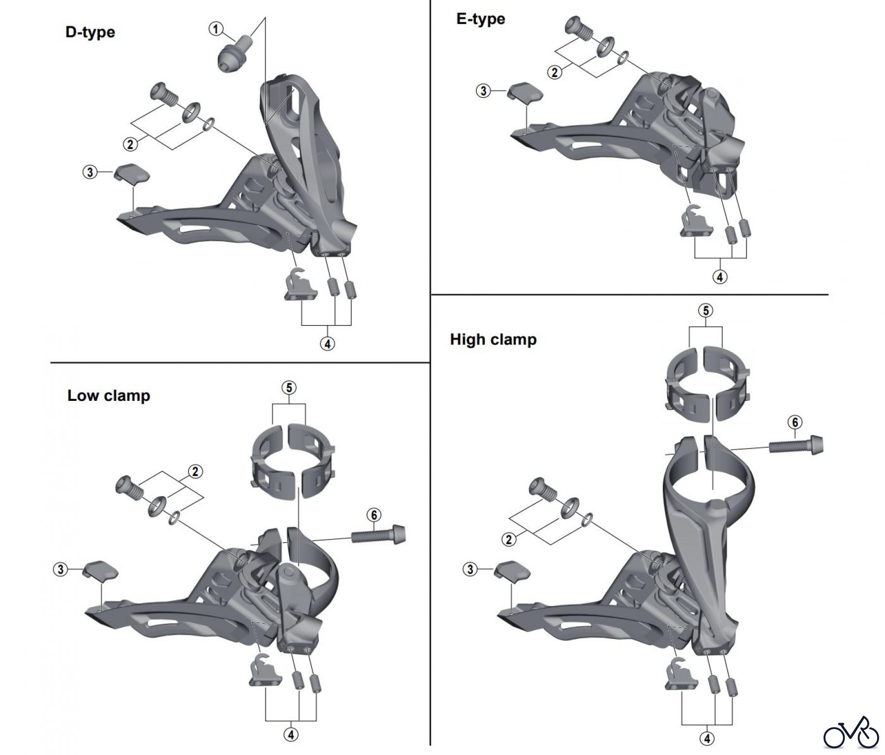  Shimano FD Front Derailleur - Umwerfer FD-M8000 DEORE XT SIDE SWING Front Derailleur