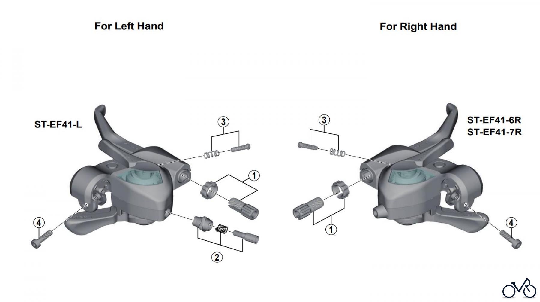 Shimano ST Rapidfire- Schaltbremshebel ST-EF41 EZ-Fire Plus Lever