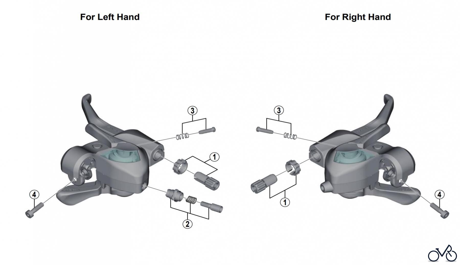 Shimano ST Rapidfire- Schaltbremshebel ST-TX800 Tourney TX EZ-Fire Plus Lever