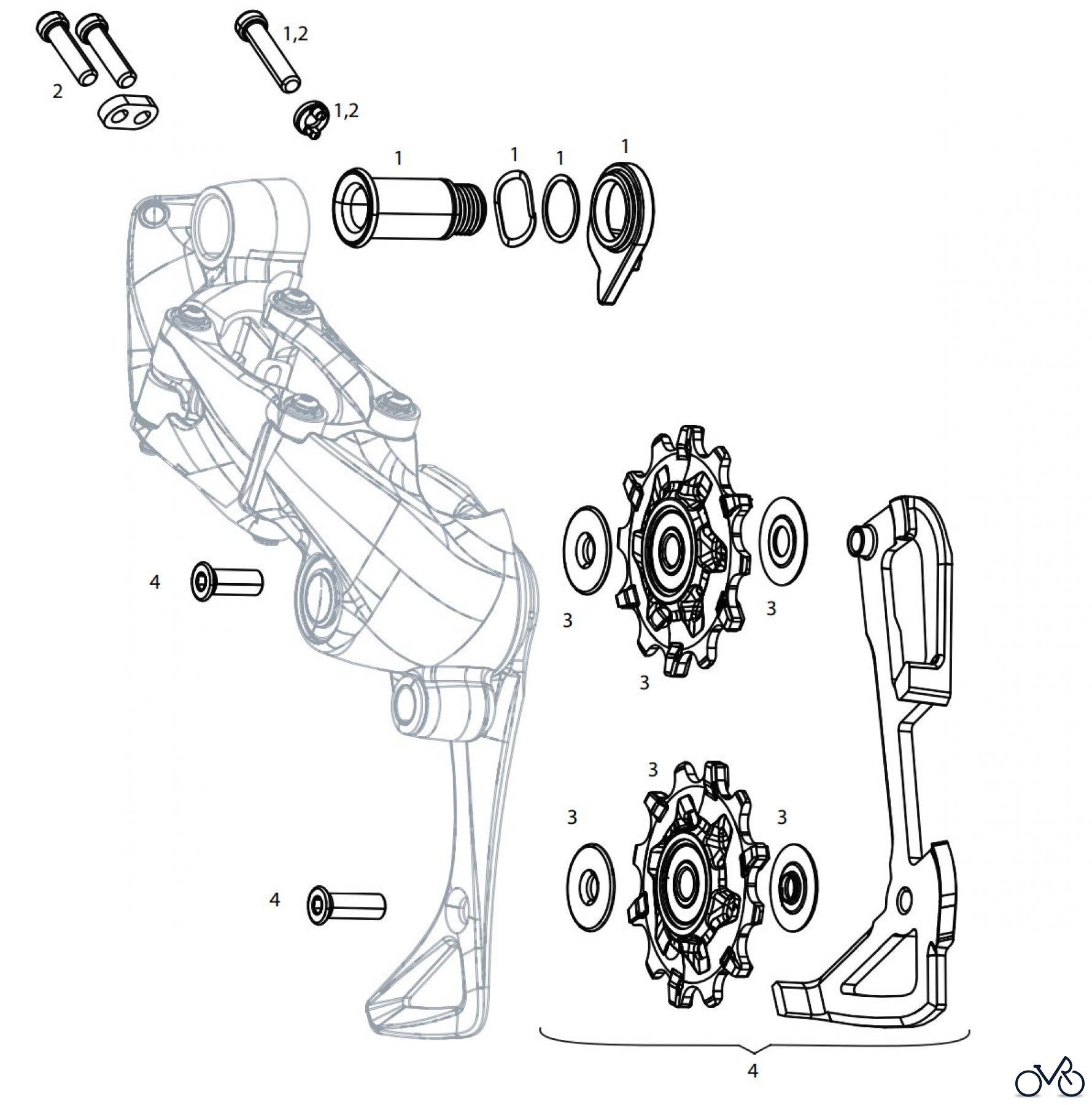  Sram Sram SRAM FORCE 1 / CX1 (2014) - REAR DERAILLEUR