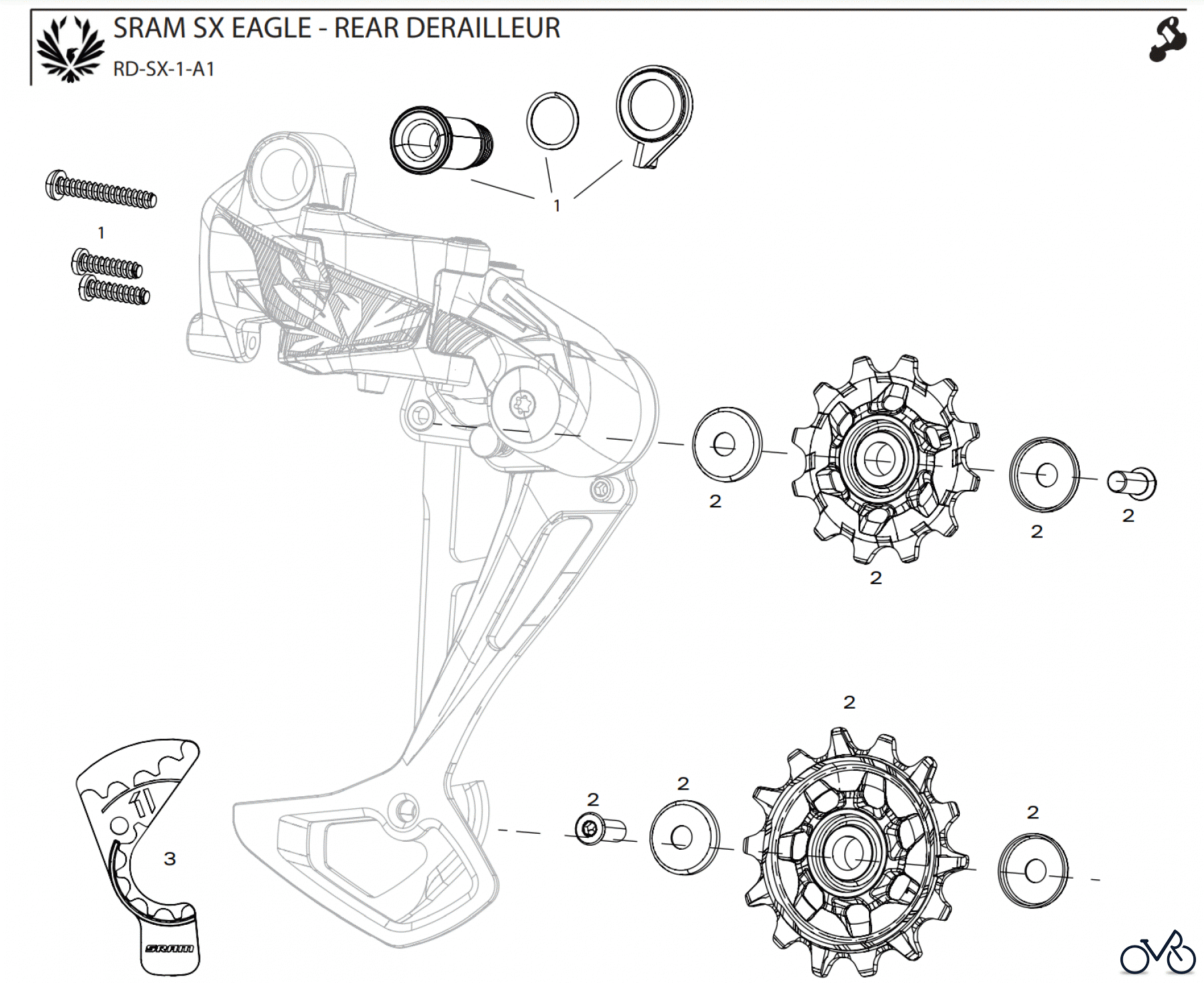  Sram Sram SRAM SX EAGLE - REAR DERAILLEUR