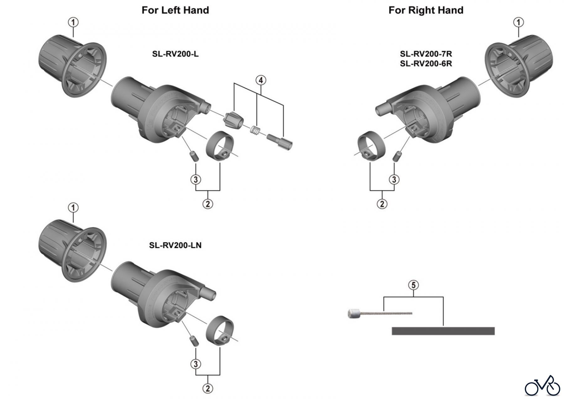 Shimano SL Shift Lever - Schalthebel SL-RV200 REVOSHIFT Shifter