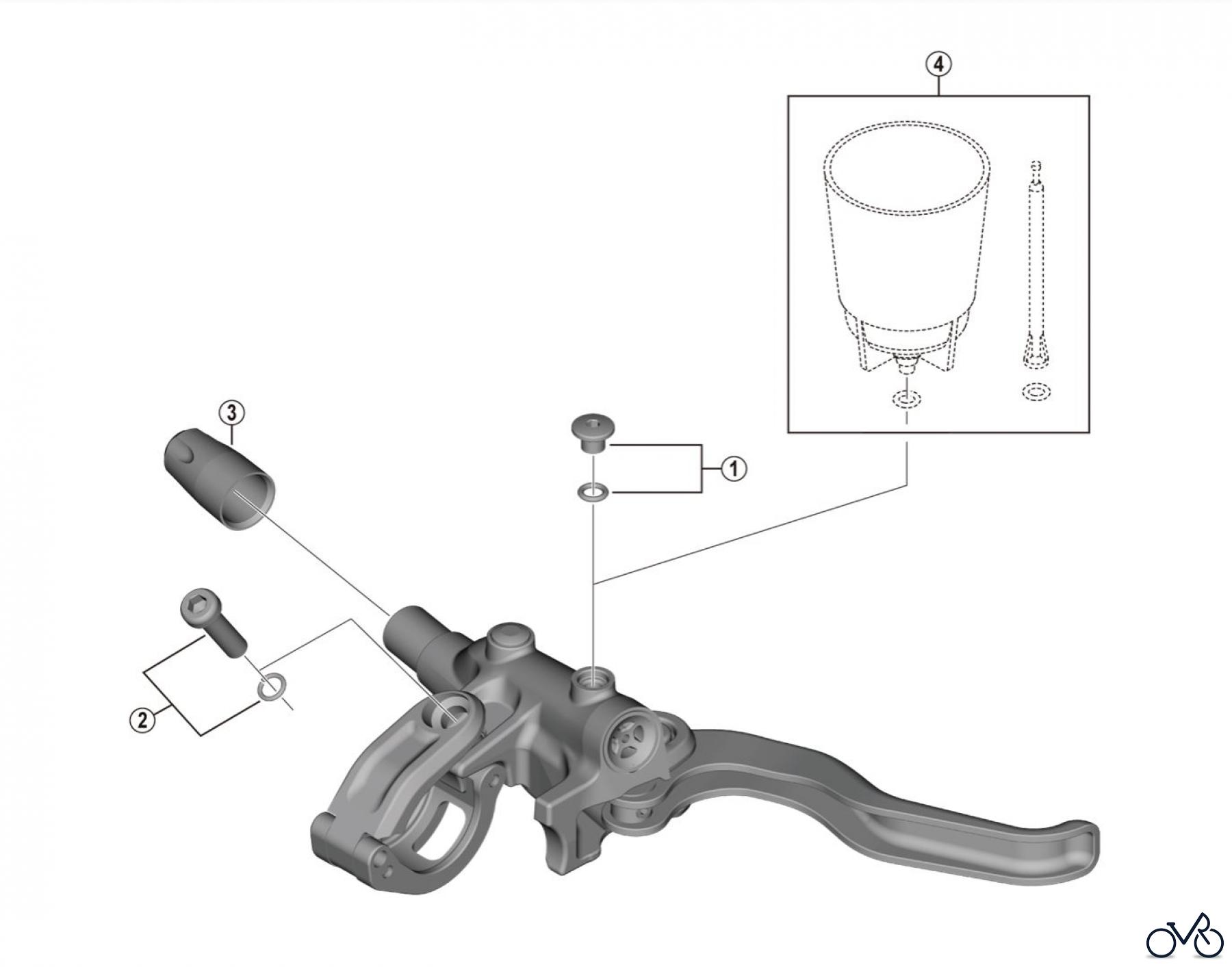  Shimano BL Brake Lever - Bremshebel BL-M4100 Bremshebel