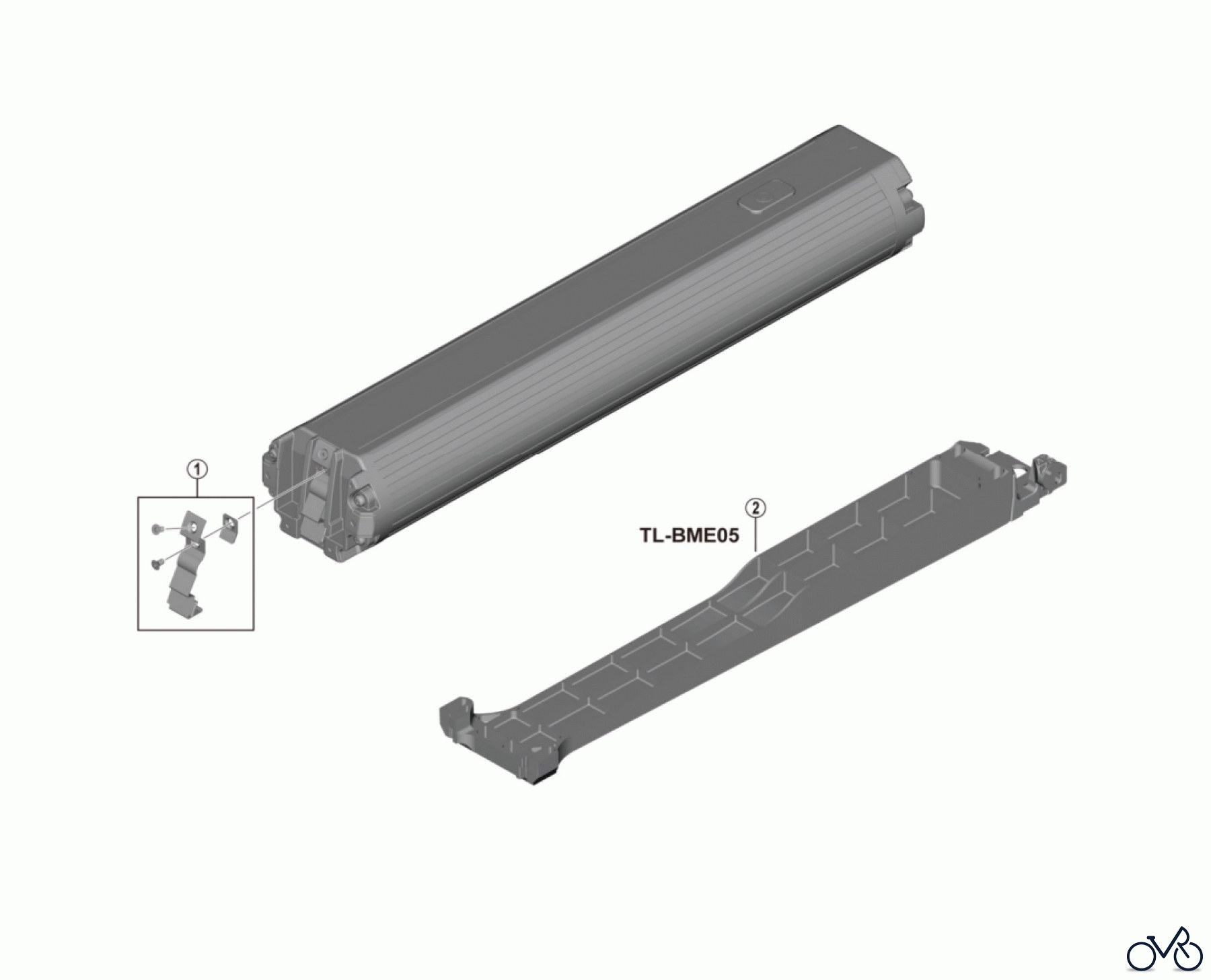  Shimano SM Smallparts - Kleinteile, RT, BT, BB, CD BT-E8036 Akku SHIMANO STEPS Rahmen/Integriert 17,5 Ah, 630 Wh