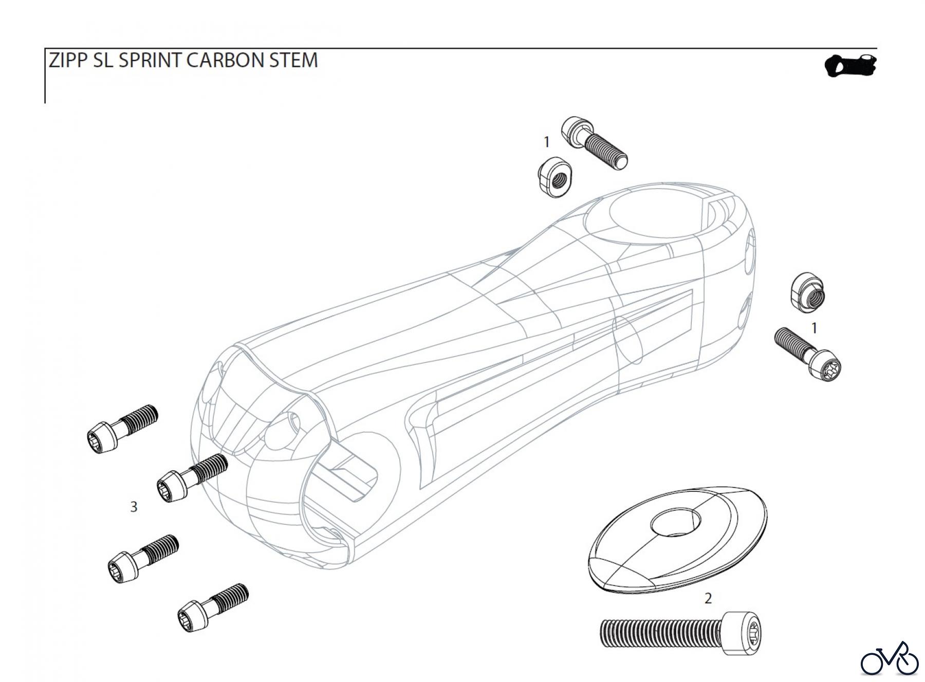  Sram Zipp ZIPP SL SPRINT CARBON STEM