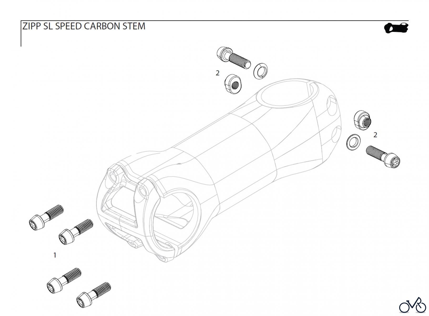  Sram Zipp ZIPP SL SPEED CARBON STEM