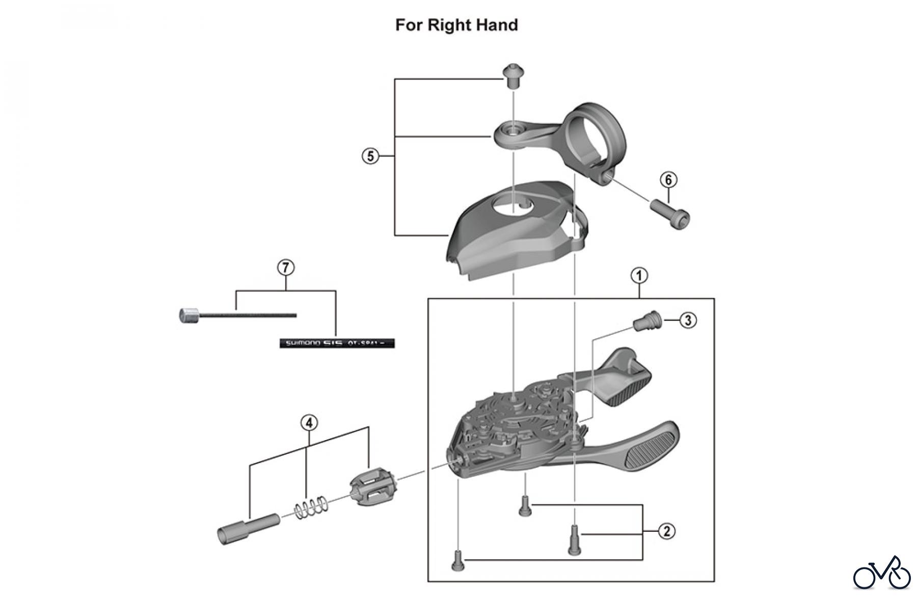  Shimano SL Shift Lever - Schalthebel SL-M8130 DEORE XT
