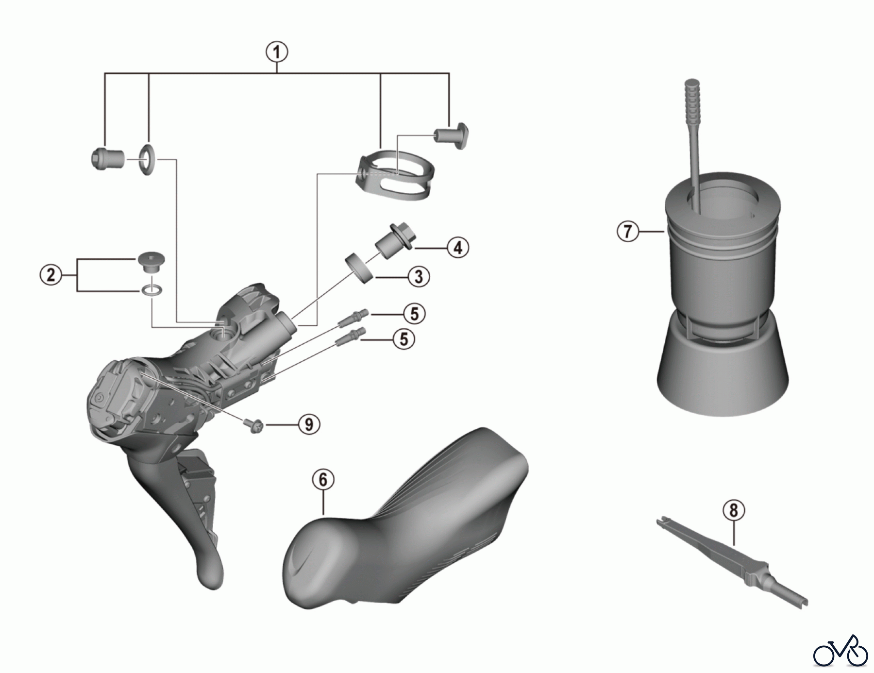 Shimano ST Rapidfire- Schaltbremshebel ST-R9270 DURA-ACE (2x12-speed)