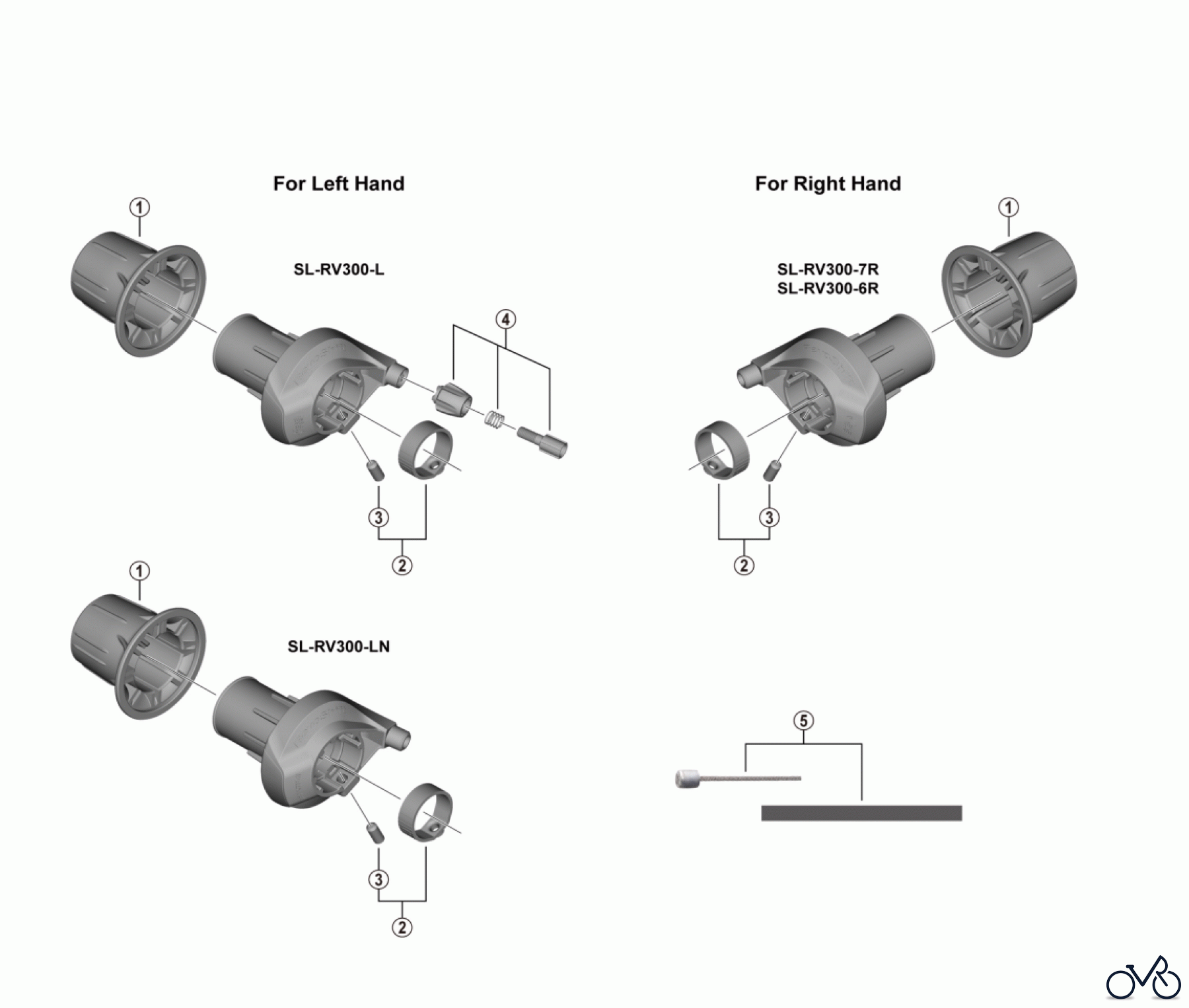 Shimano SL Shift Lever - Schalthebel SL-RV300 REVOSHIFT Shifter