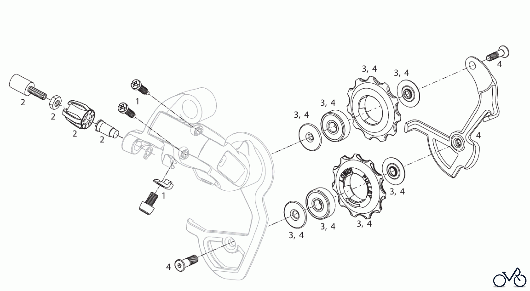 Sram Sram SRAM FORCE / RIVAL / APEX - REAR DERAILLEUR (2007-2012)