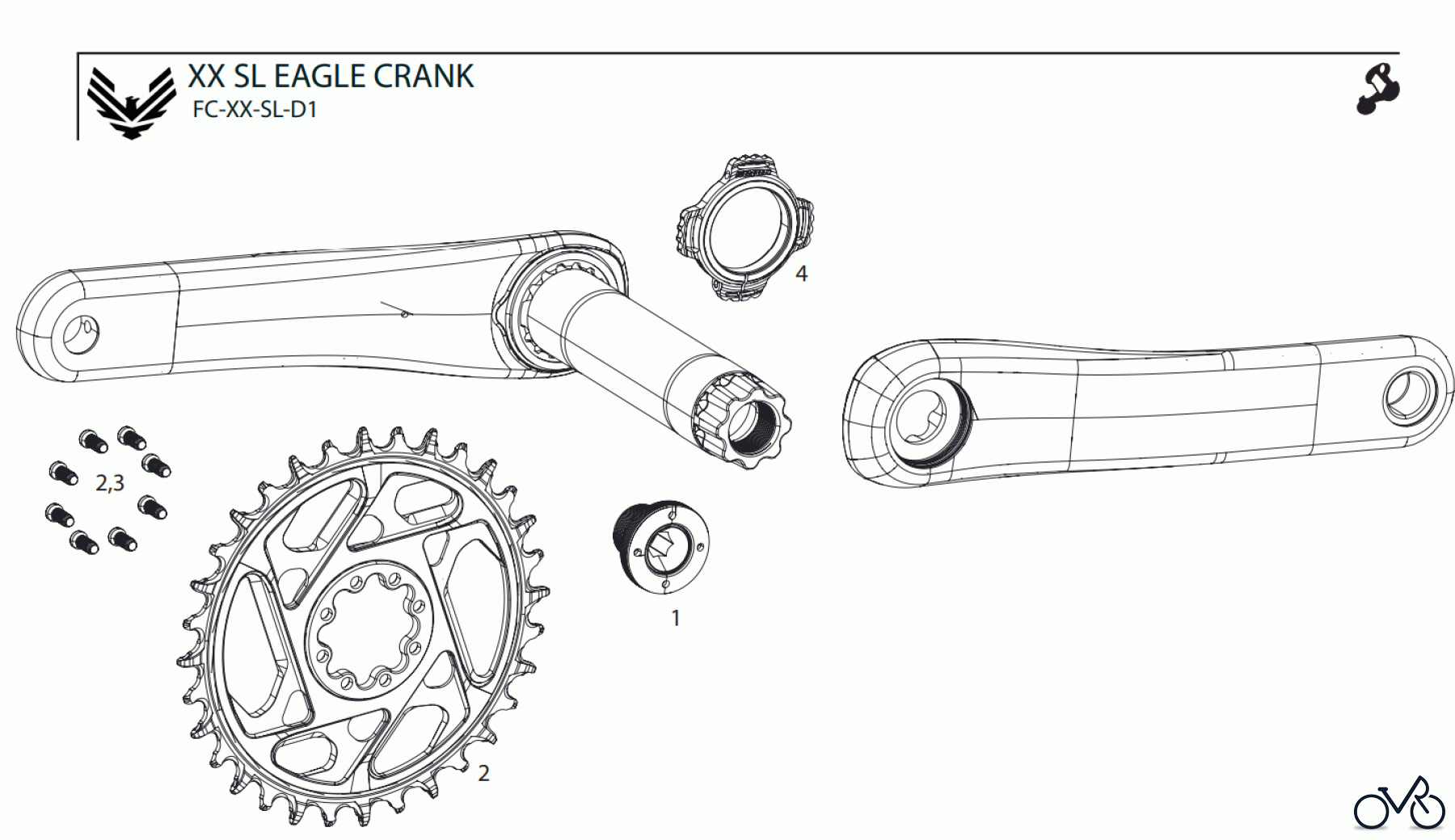  Sram Sram XX SL EAGLE CRANK