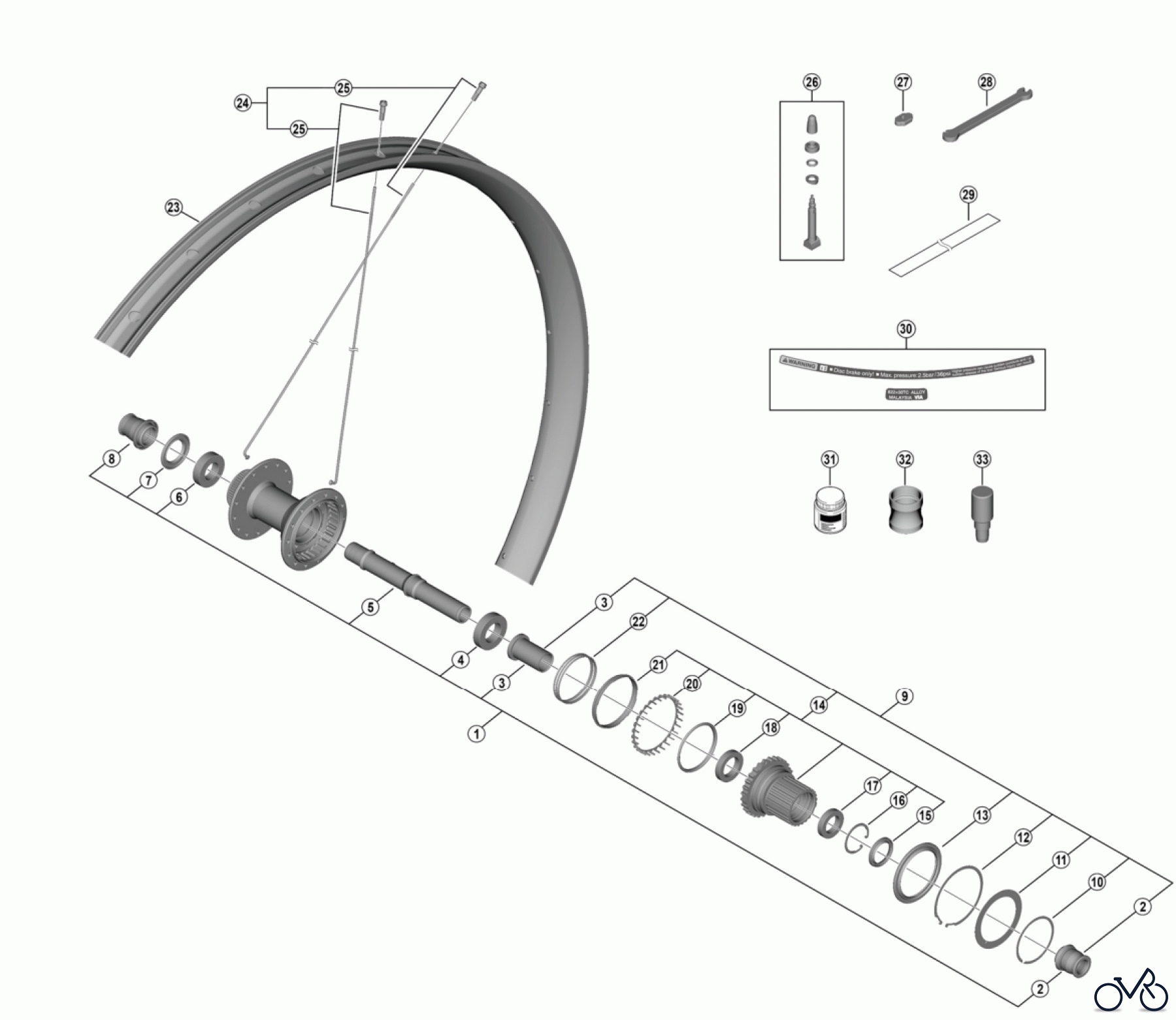 Shimano WH Wheels - Laufräder WH-M8200-TL-R12-B-29 -5134 DEORE XT Rear Wheel 12 speed