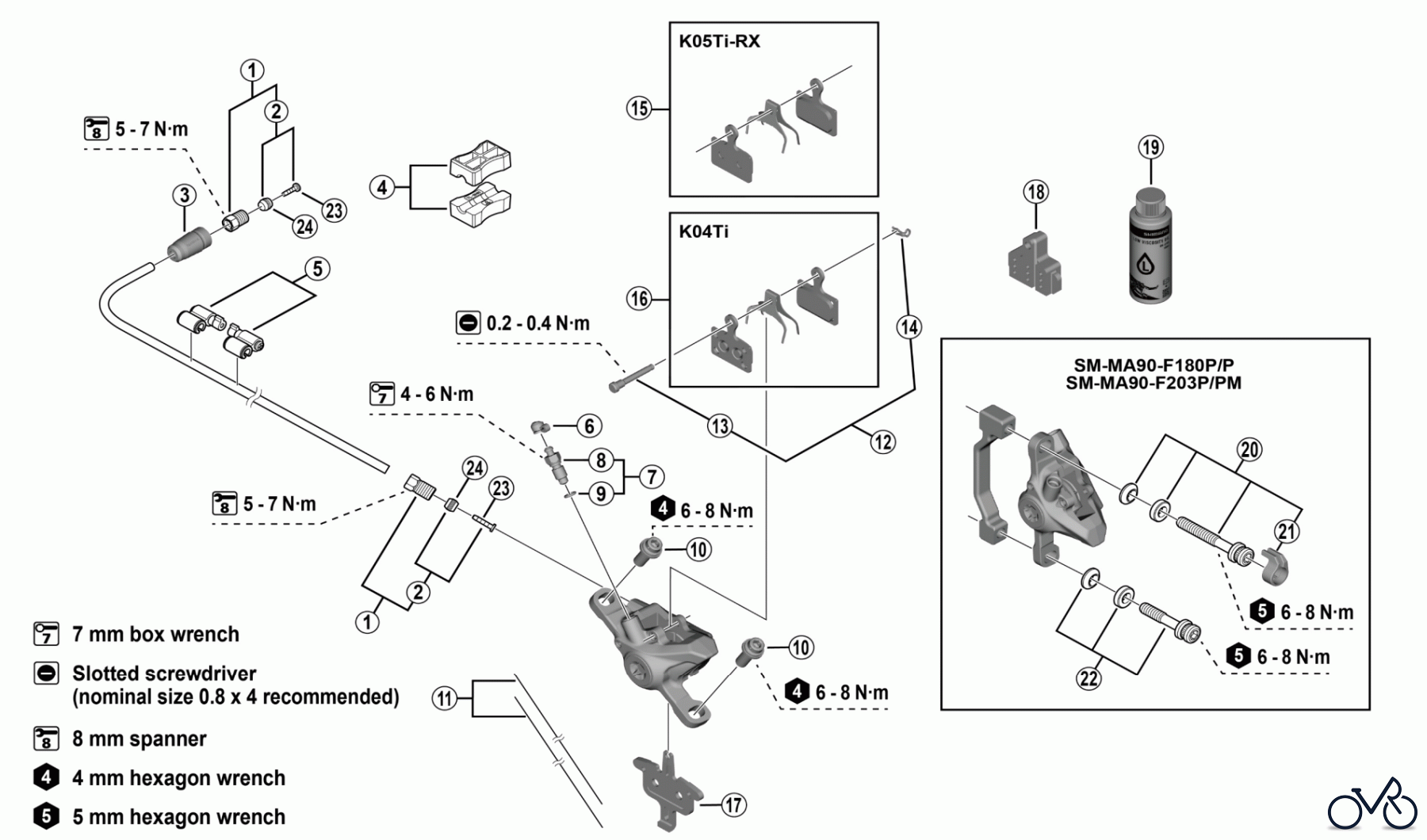 Shimano BR Brake - Bremse BR-M9200 -5076 XTR Disc Brake