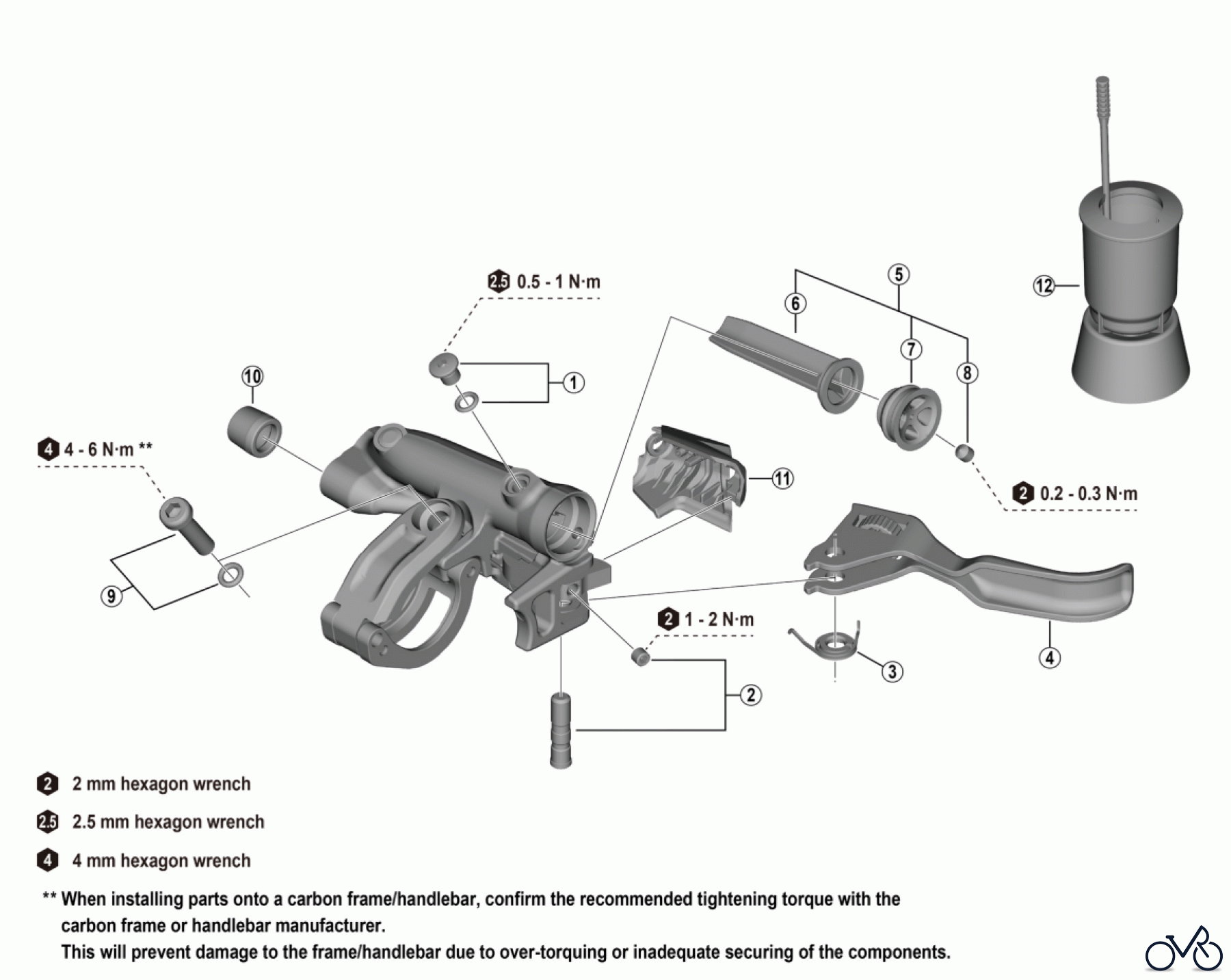  Shimano BL Brake Lever - Bremshebel BL-M8200 DEORE XT Brake Lever
