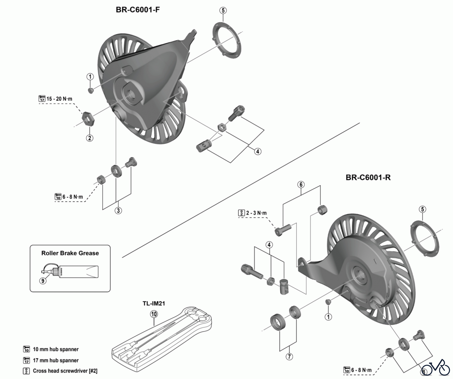 Shimano BR Brake - Bremse BR-C6001 (-5128) NEXUS Roller Brake