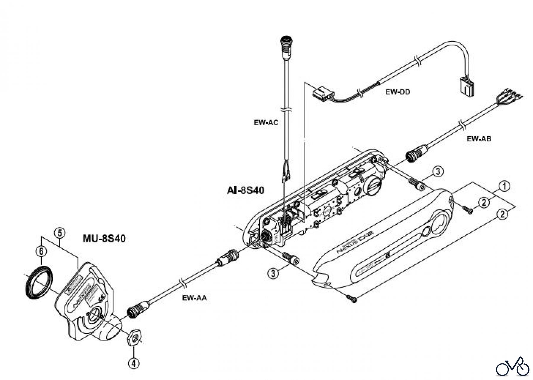  Shimano AI Automatic Inter-3/5/7 - Automatische Nabenschaltung AI-MU-8S40