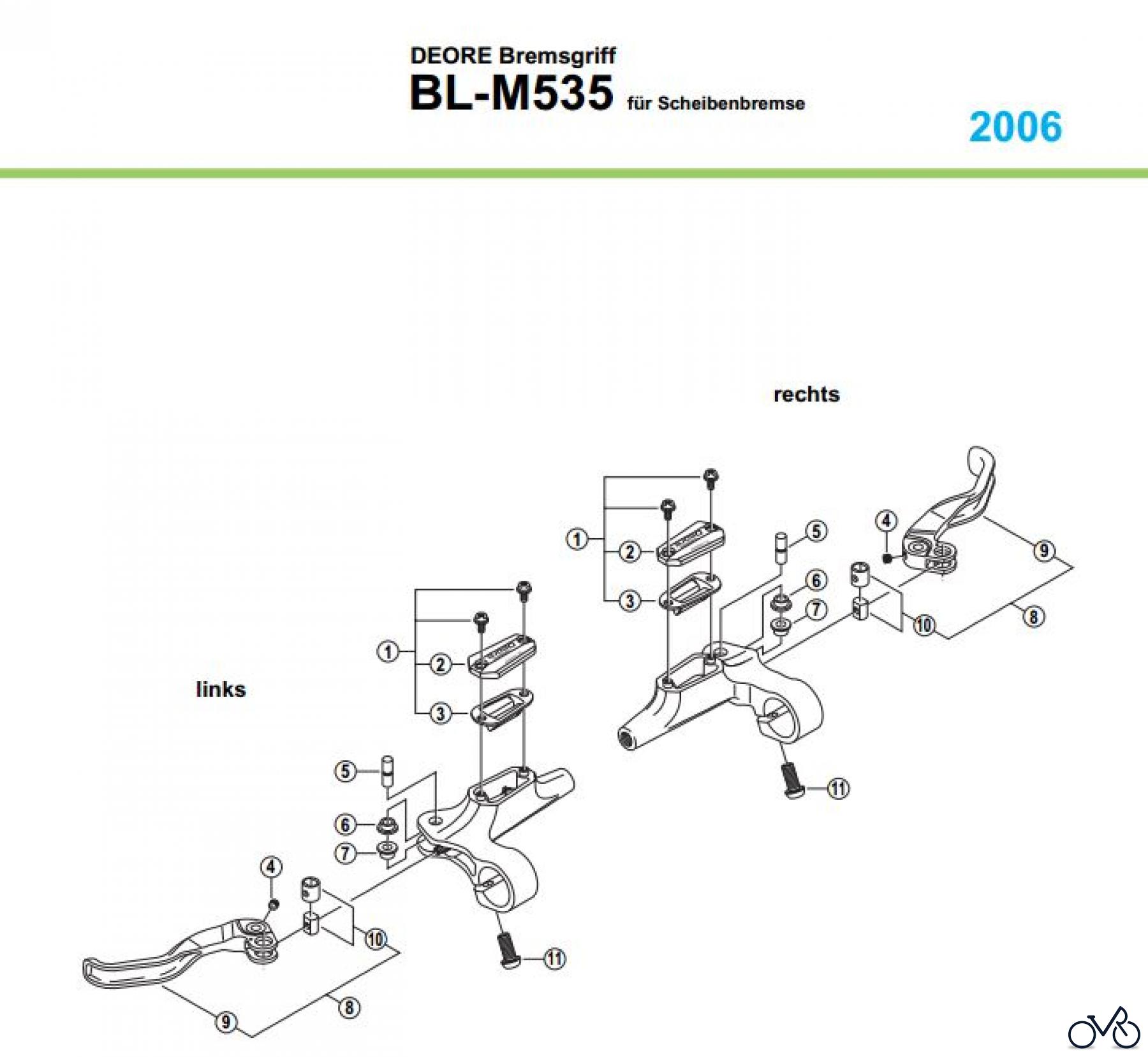  Shimano BL Brake Lever - Bremshebel BL-M535-05