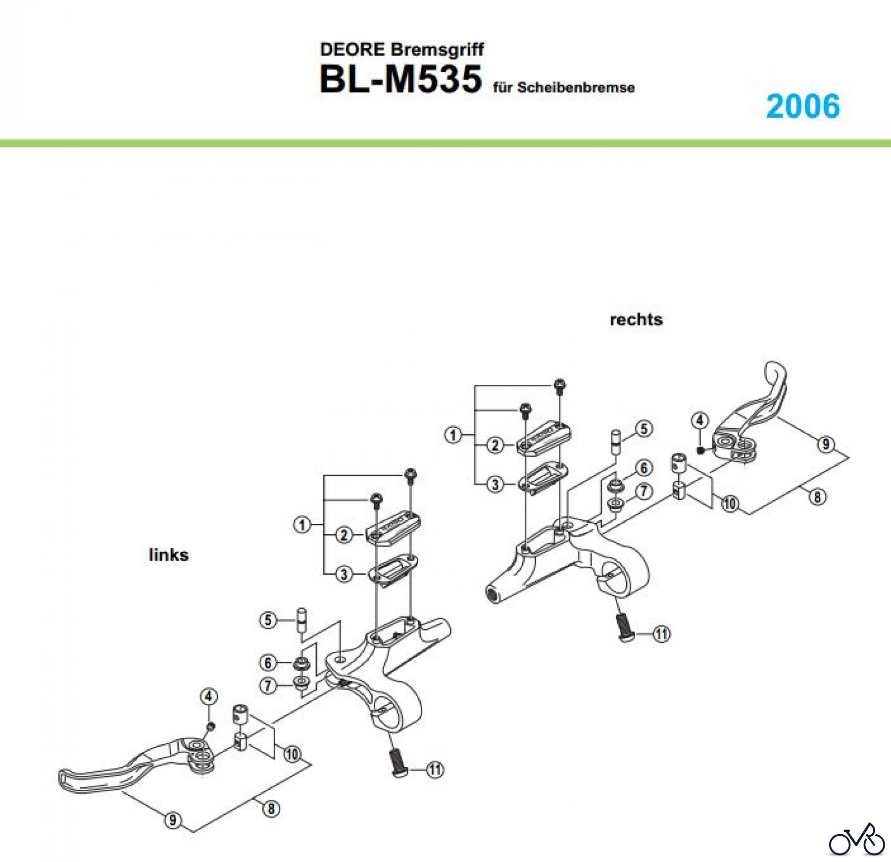  Shimano BL Brake Lever - Bremshebel BL-M535