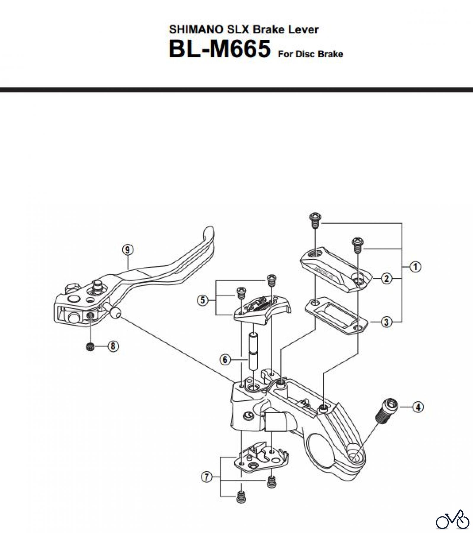  Shimano BL Brake Lever - Bremshebel BL-M665-2803A