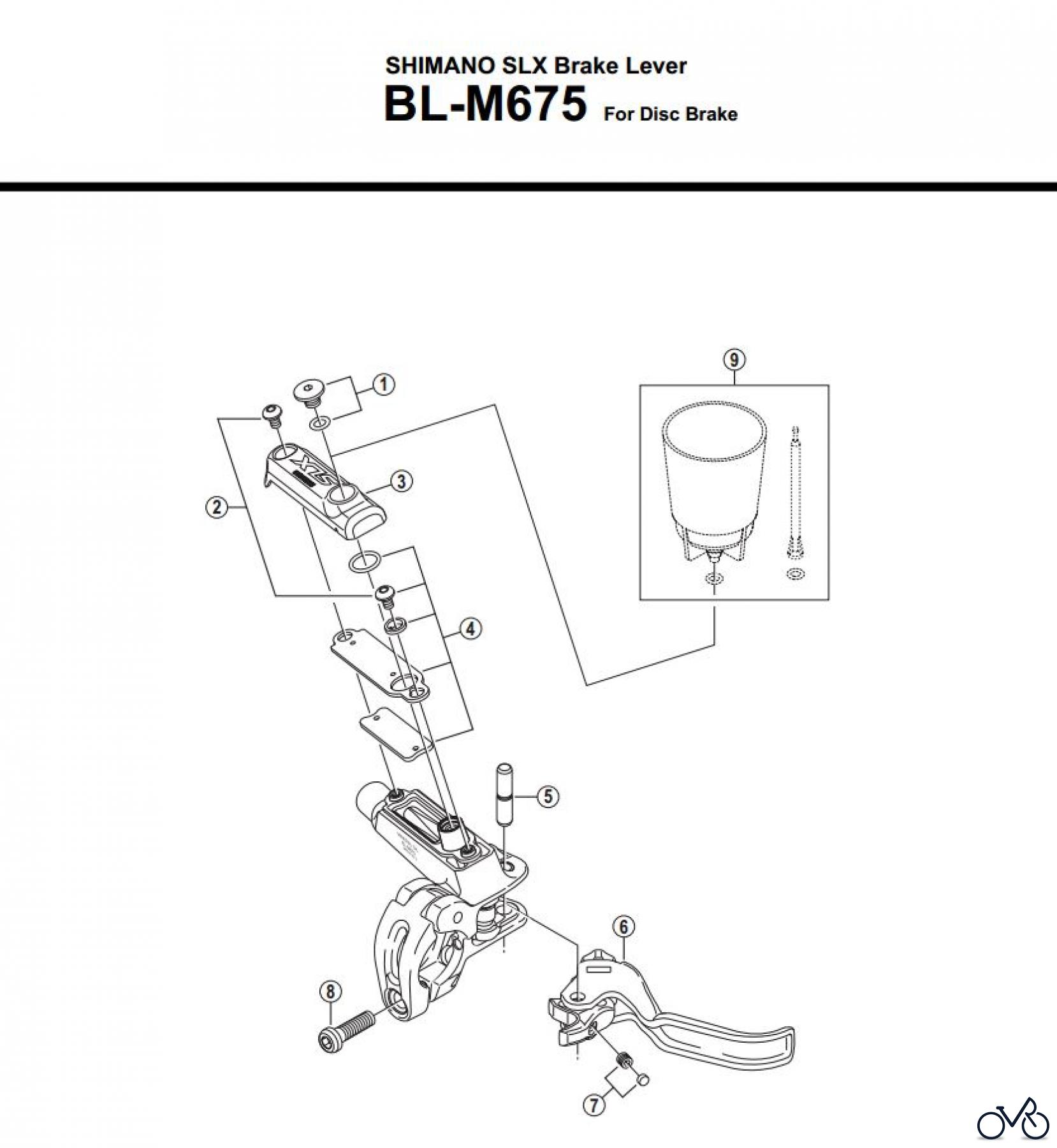  Shimano BL Brake Lever - Bremshebel BL-M675-3394