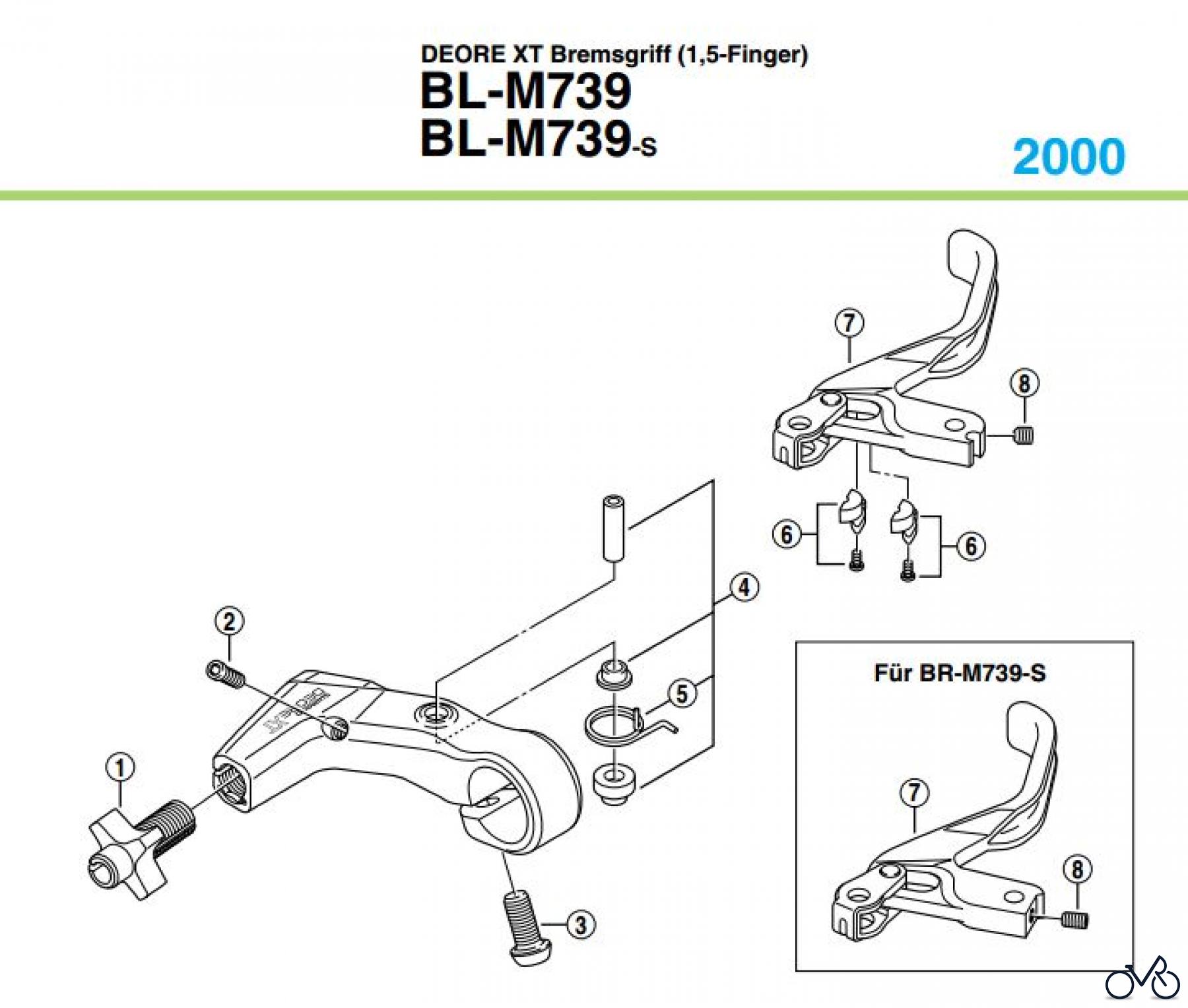 Shimano BL Brake Lever - Bremshebel BL-M739