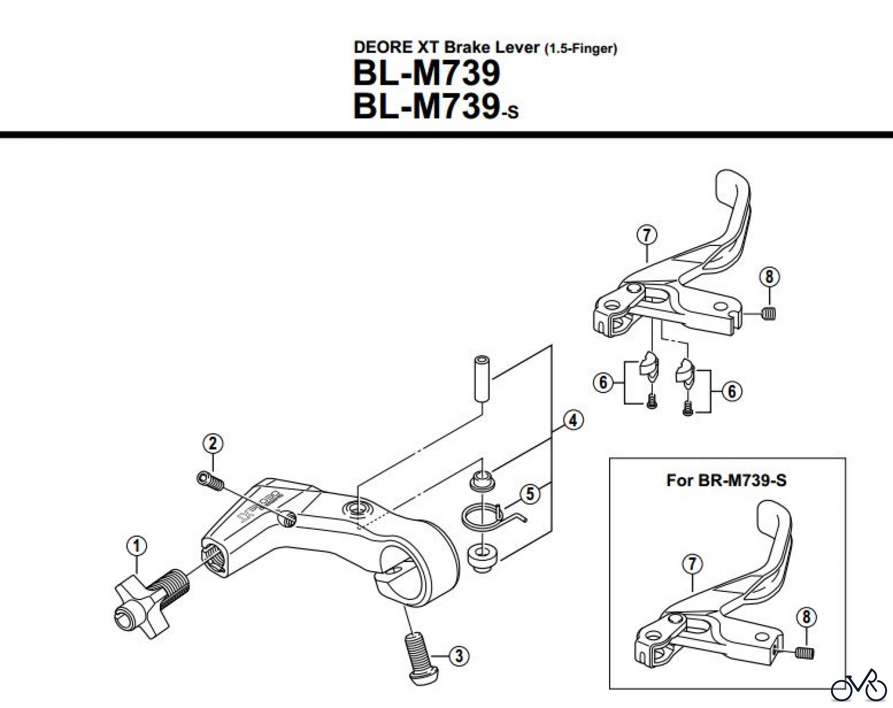  Shimano BL Brake Lever - Bremshebel BL-M739S