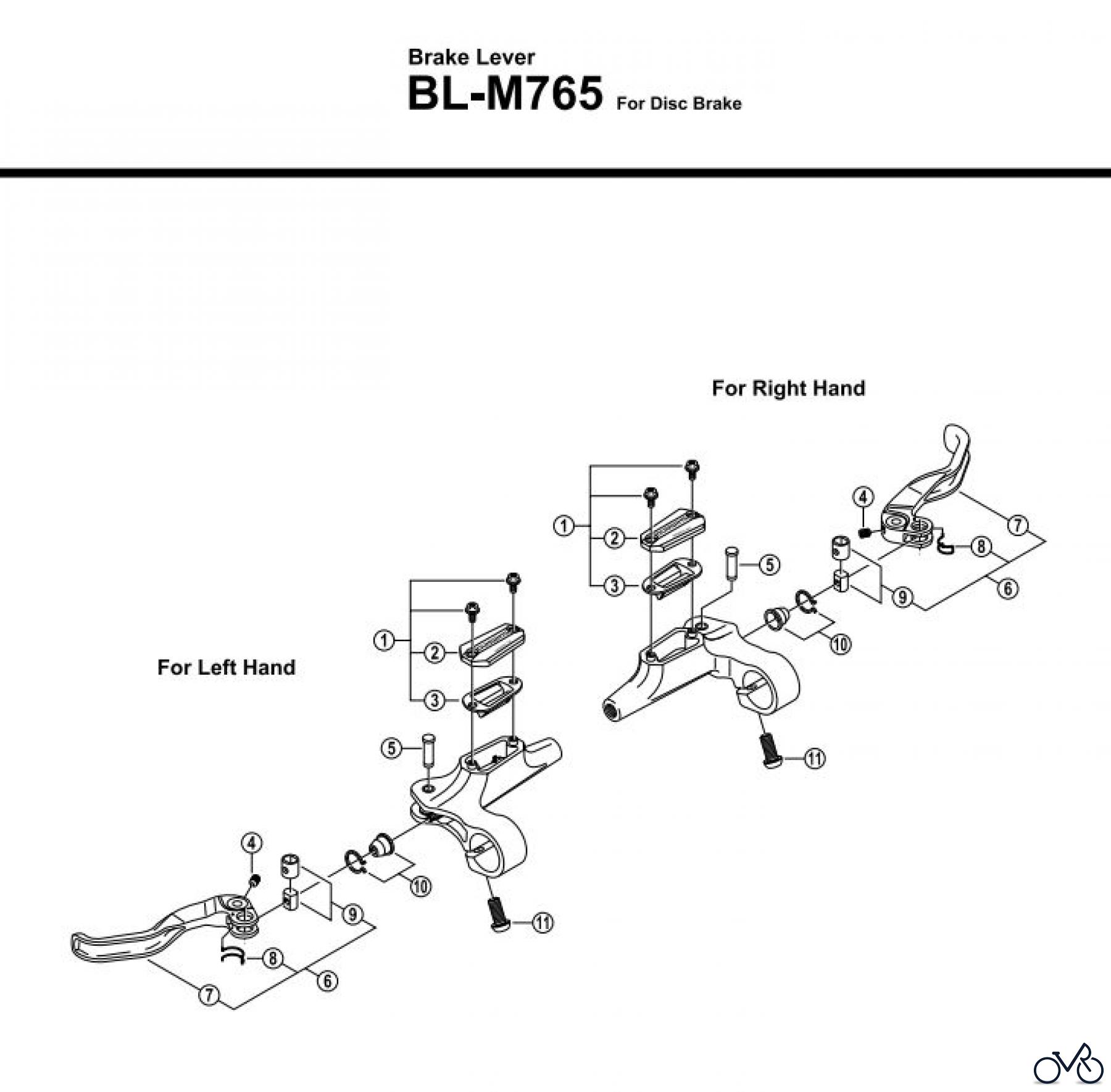 Shimano BL Brake Lever - Bremshebel BL-M765-2485