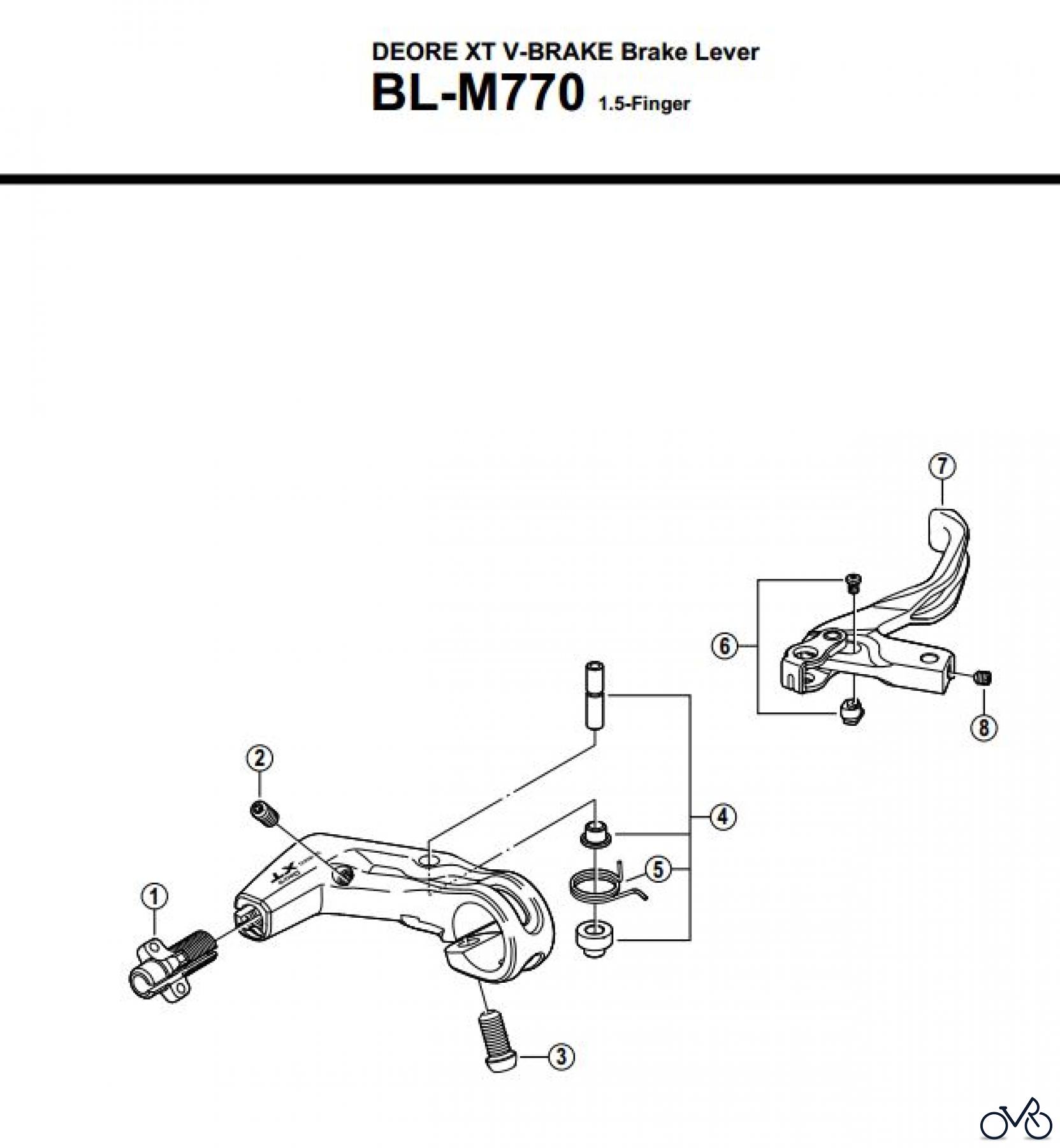  Shimano BL Brake Lever - Bremshebel BL-M770-2687
