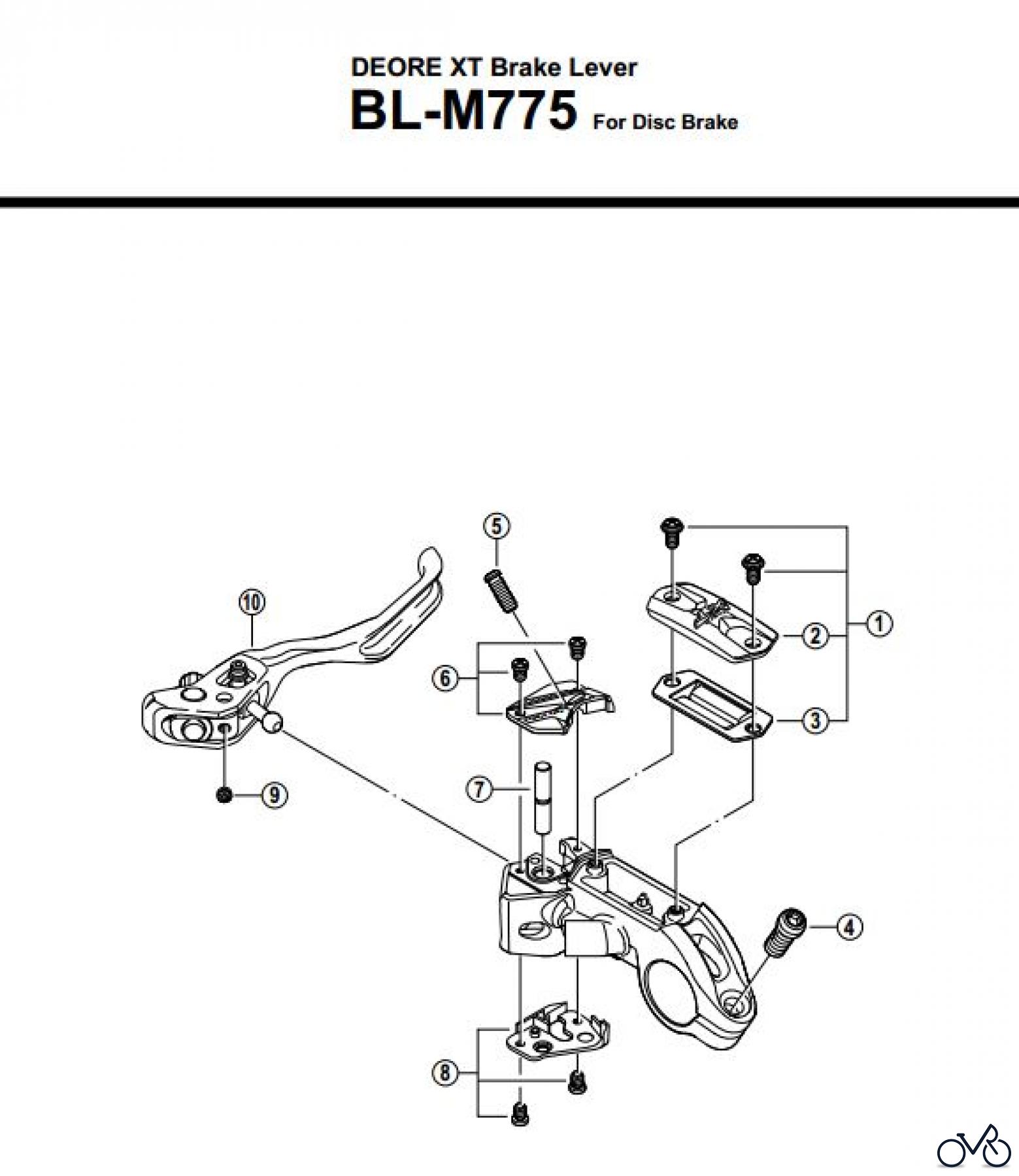  Shimano BL Brake Lever - Bremshebel BL-M775-2689