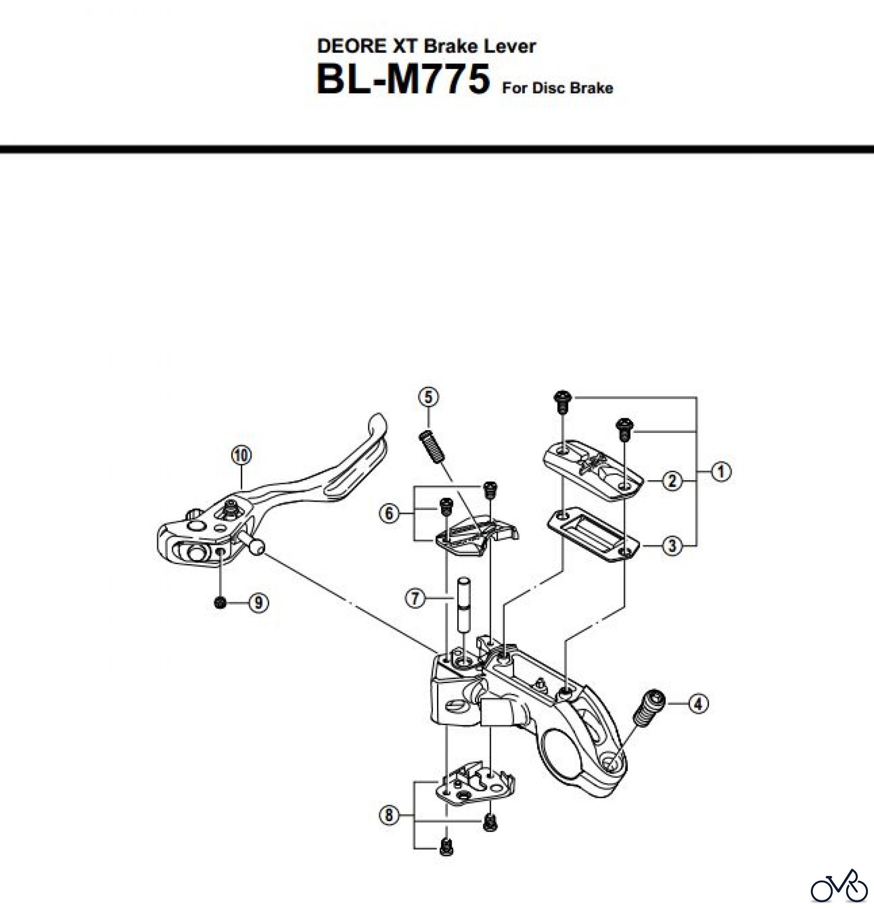  Shimano BL Brake Lever - Bremshebel BL-M775-XT