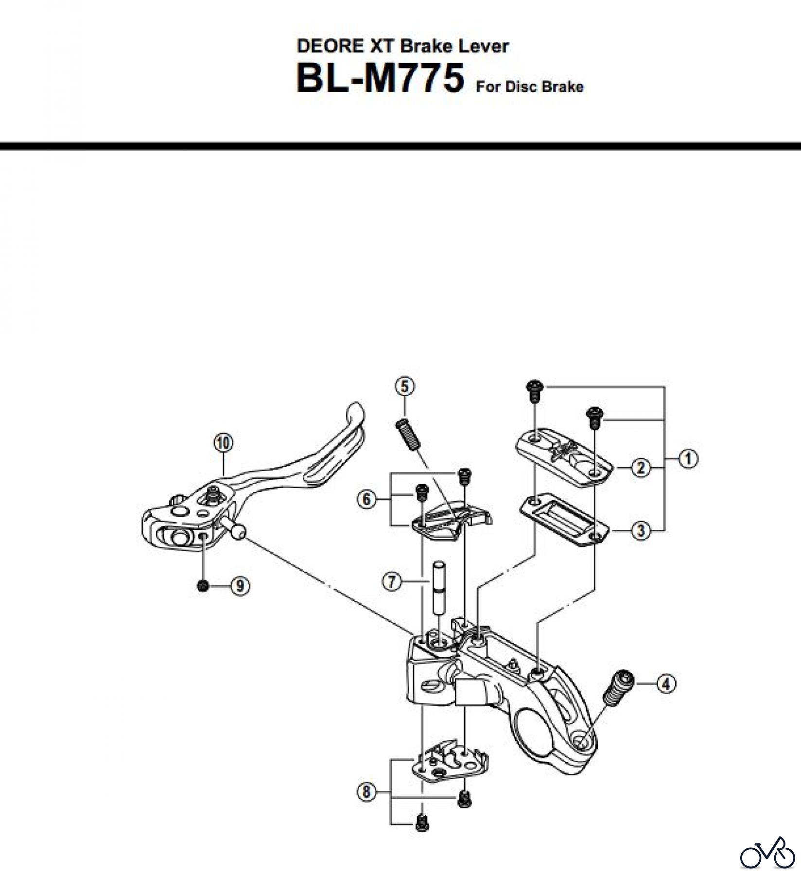  Shimano BL Brake Lever - Bremshebel BL-M775