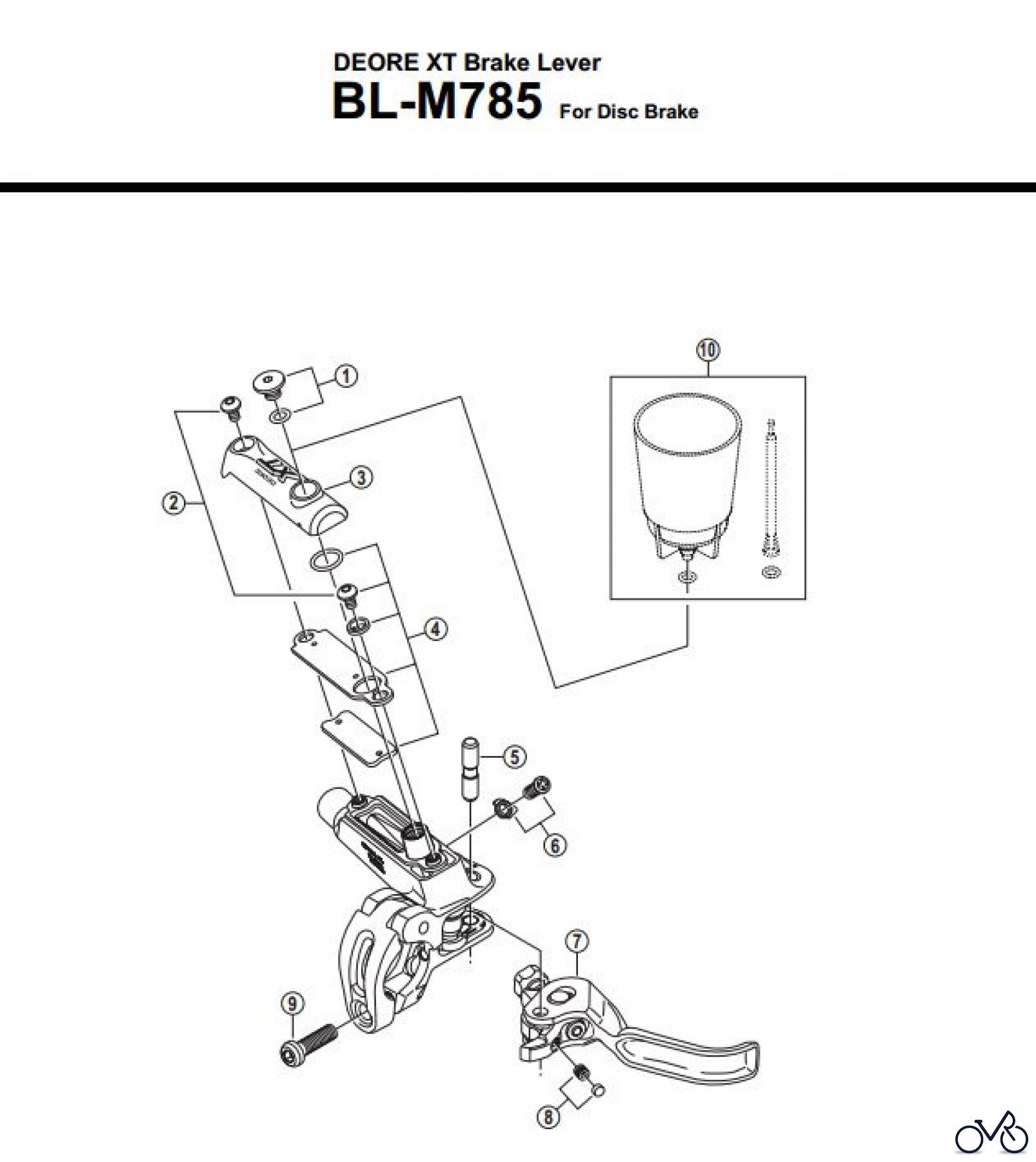  Shimano BL Brake Lever - Bremshebel BL-M785-3158A