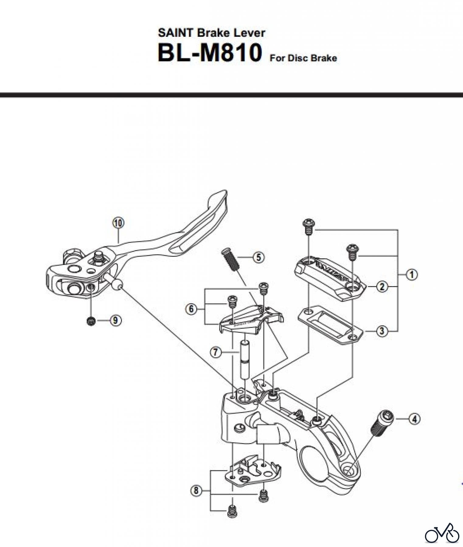  Shimano BL Brake Lever - Bremshebel BL-M810-2831B