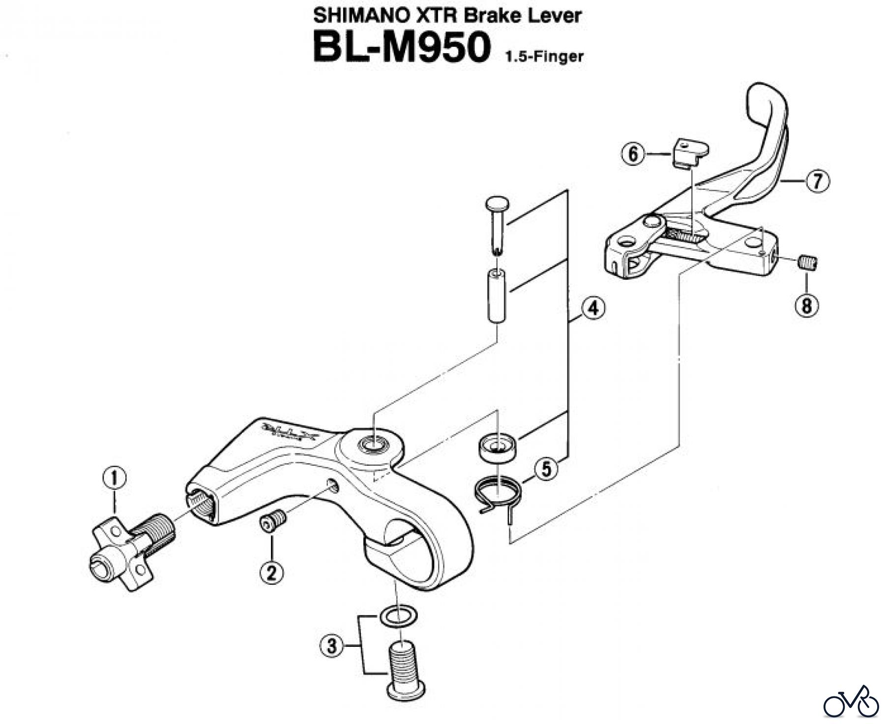  Shimano BL Brake Lever - Bremshebel BL-M950-EV