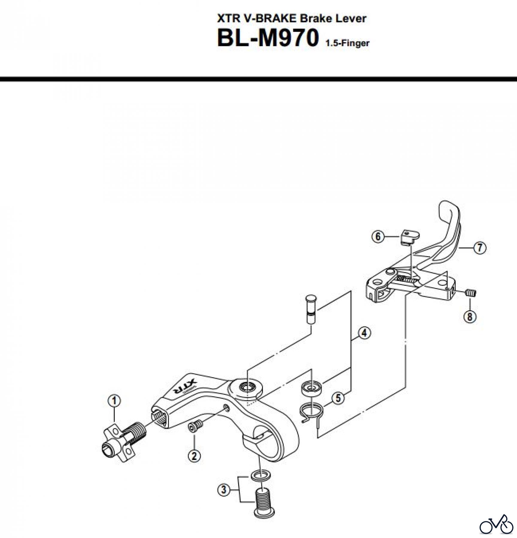  Shimano BL Brake Lever - Bremshebel BL-M970