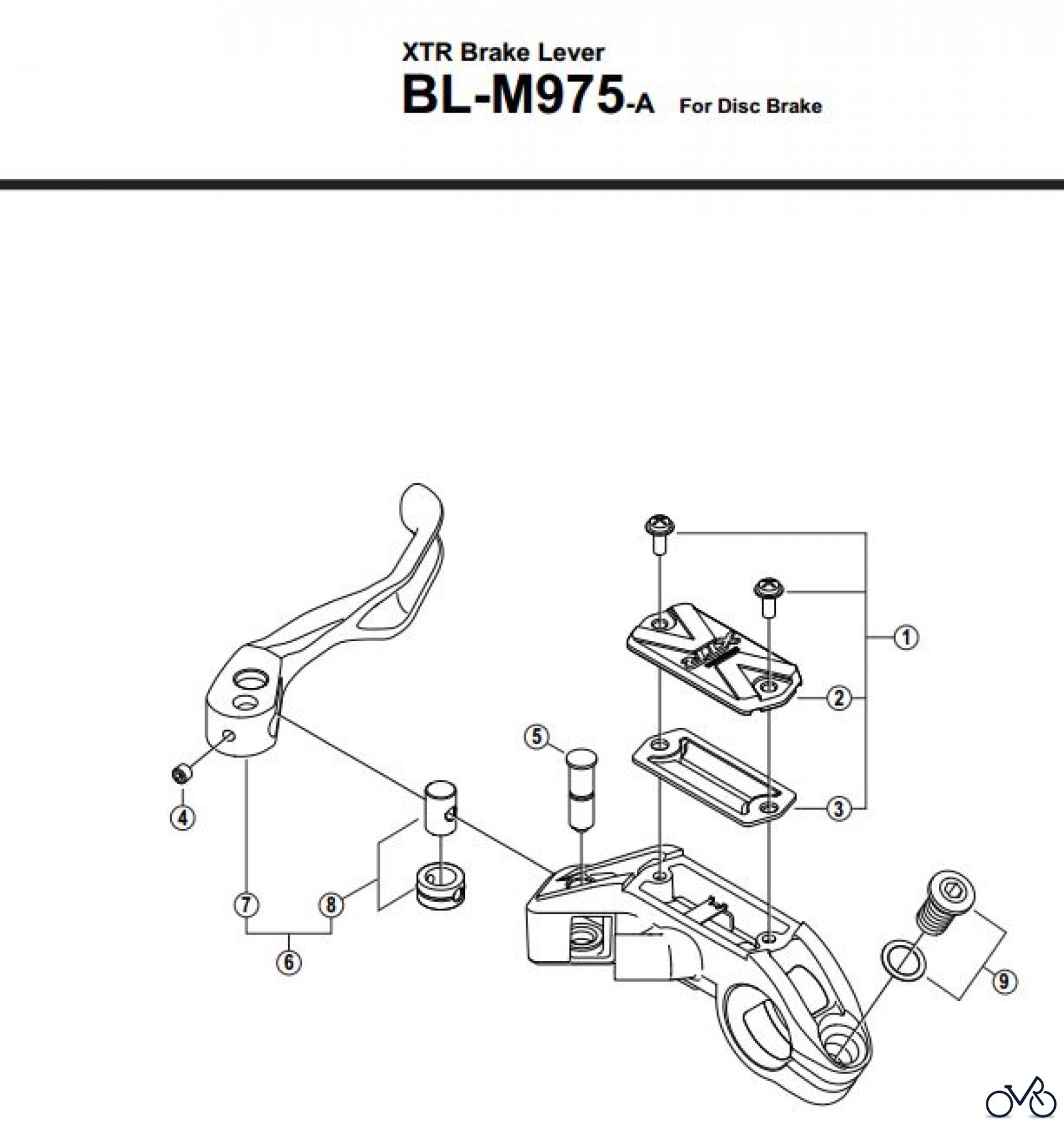  Shimano BL Brake Lever - Bremshebel BL-M975-A-2772