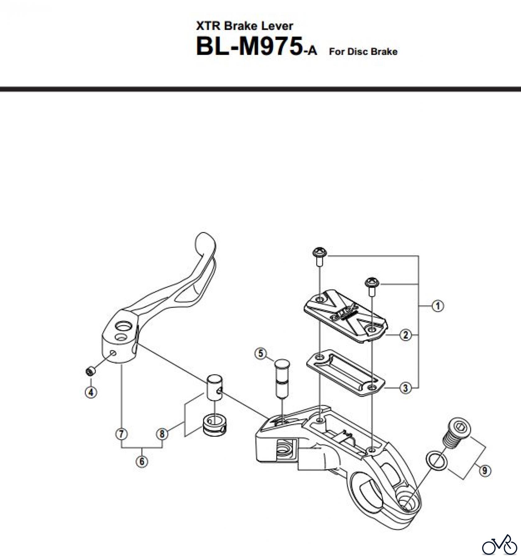  Shimano BL Brake Lever - Bremshebel BL-M975-A-2772A