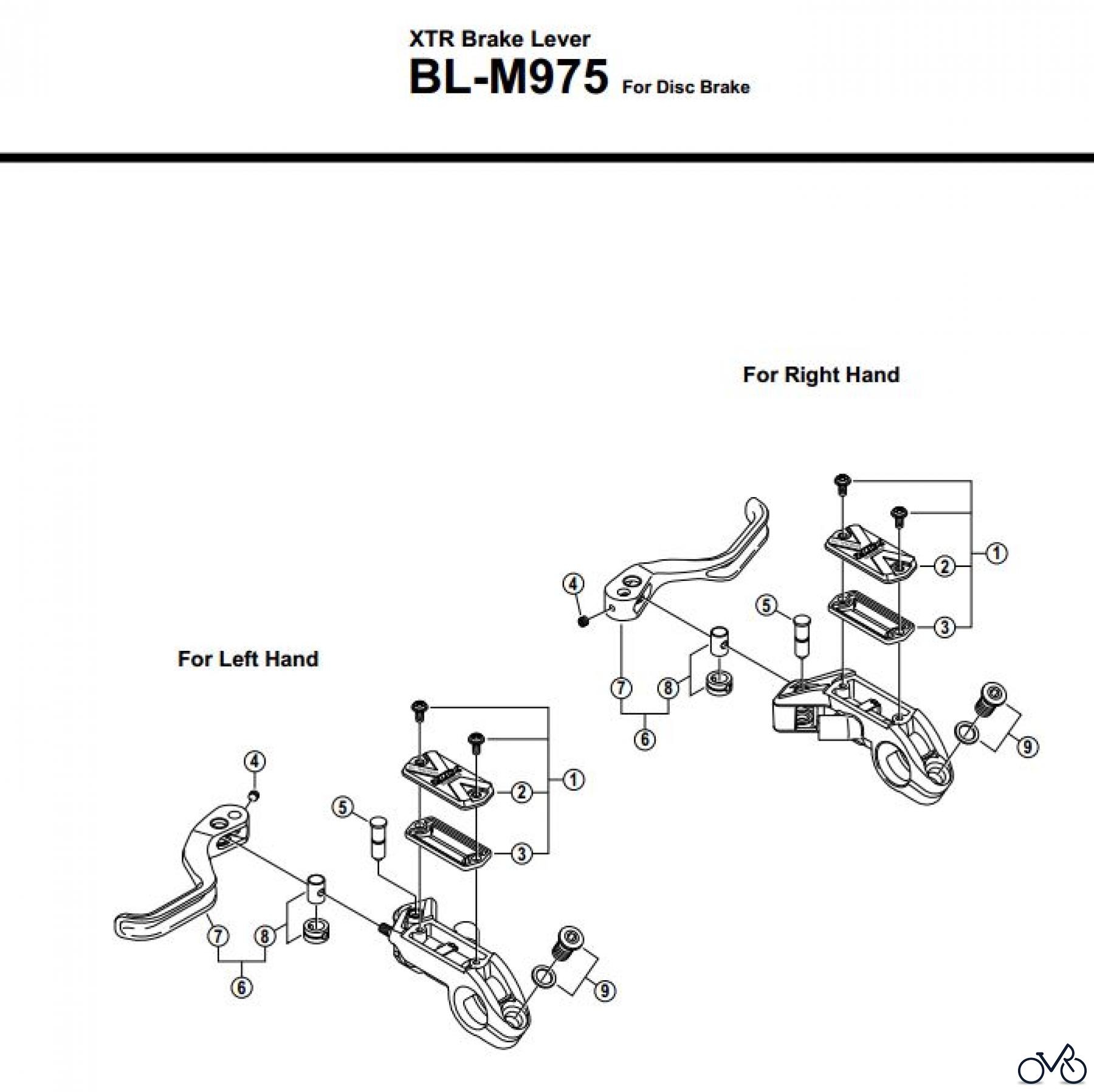  Shimano BL Brake Lever - Bremshebel BL-M975