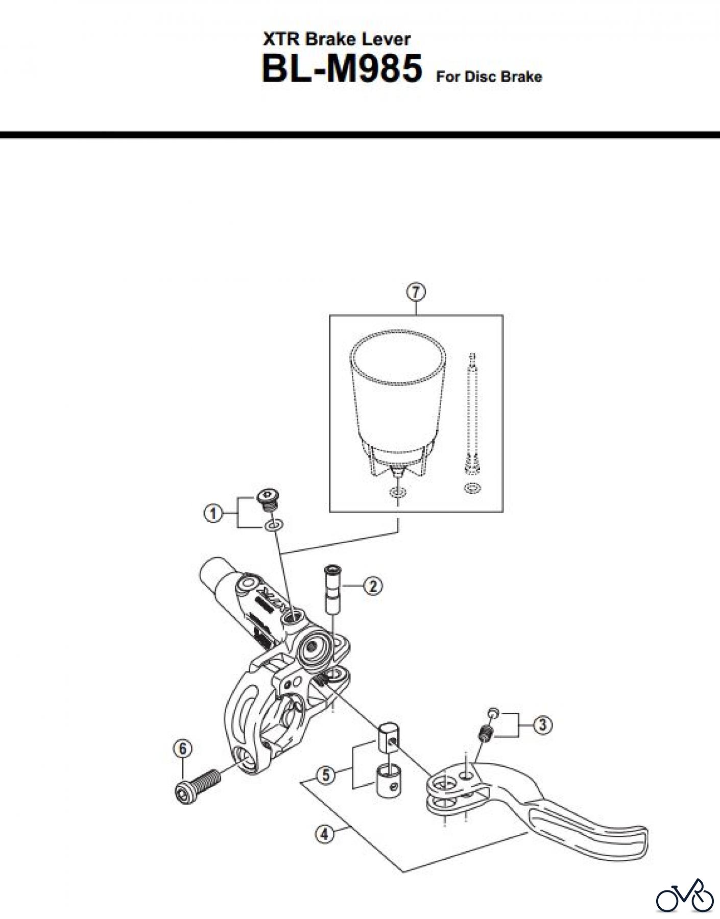  Shimano BL Brake Lever - Bremshebel BL-M985-3073